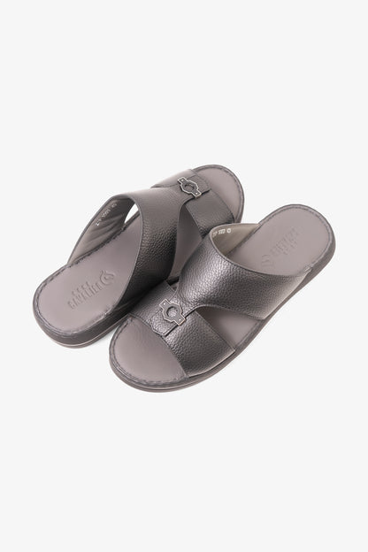 CAVALIER MENS SANDALS-ZIP1003 BLACK