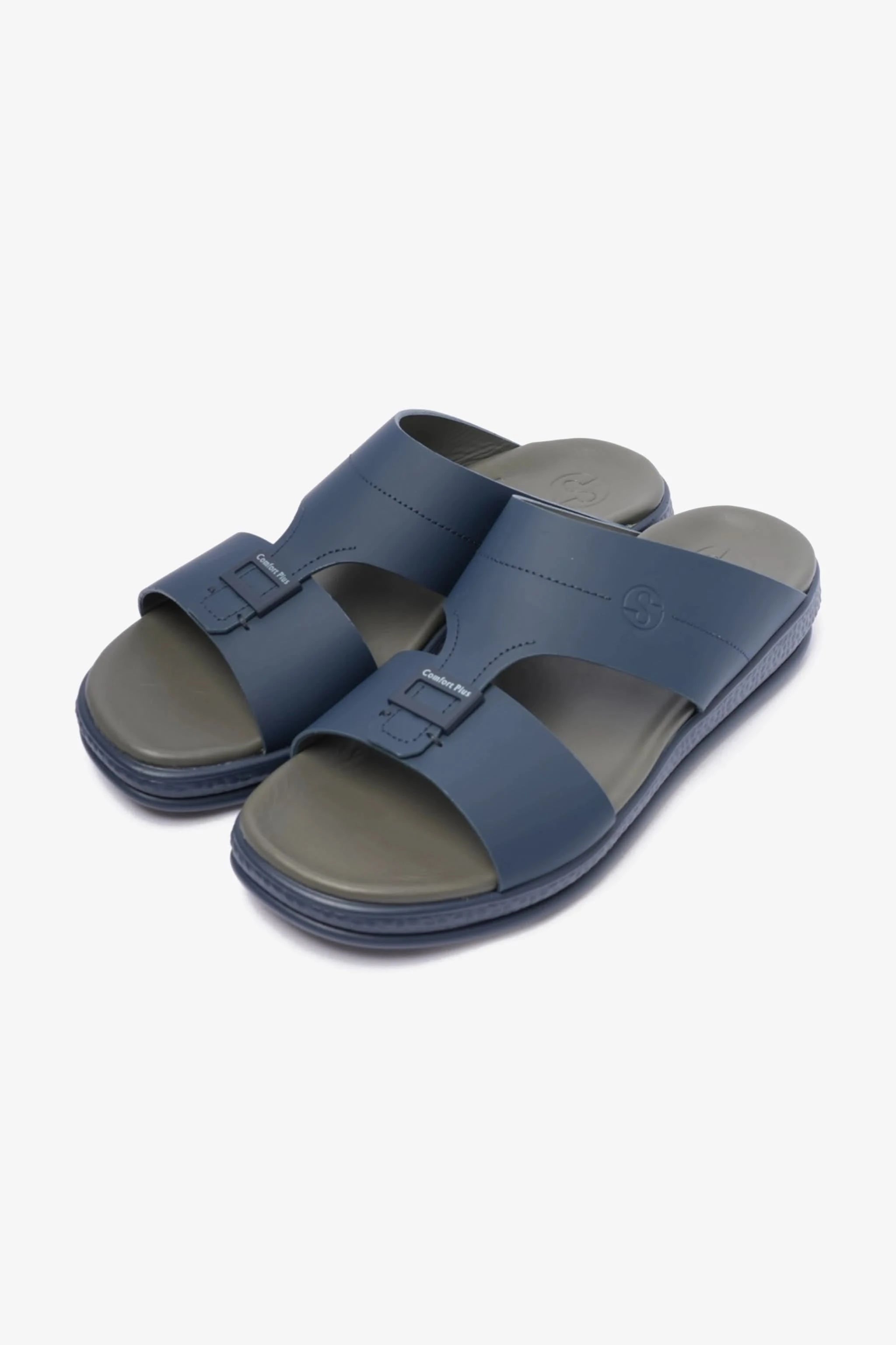 COMFORT PLUS TIMELESS DESIGN STRAP MENS SANDALS NAVY