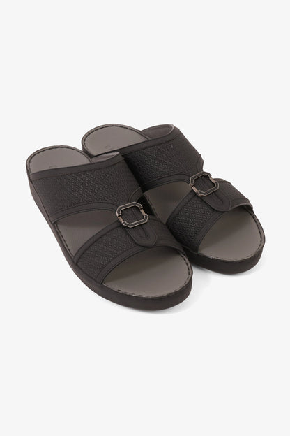 UOMO CAVALIER MEN'S PREMIUM ARABIC SANDALS BLACK