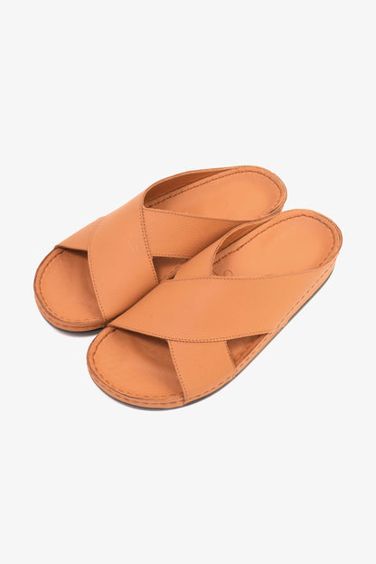 COMFORT PLUS MENS SANDALS  -  AV06 TAN