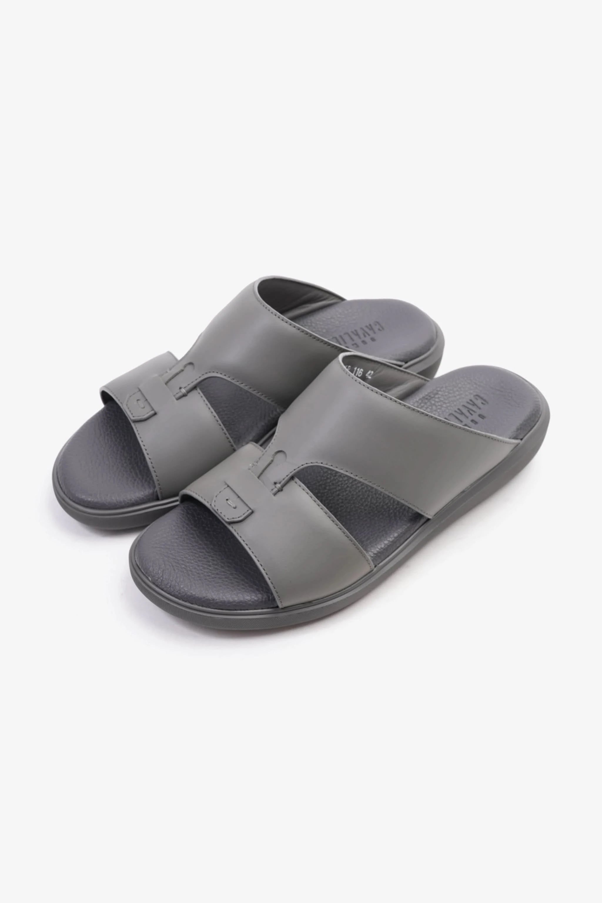 Uomo Cavalier Comfortable Slip-On Sandals with Cushioned Sole Grey