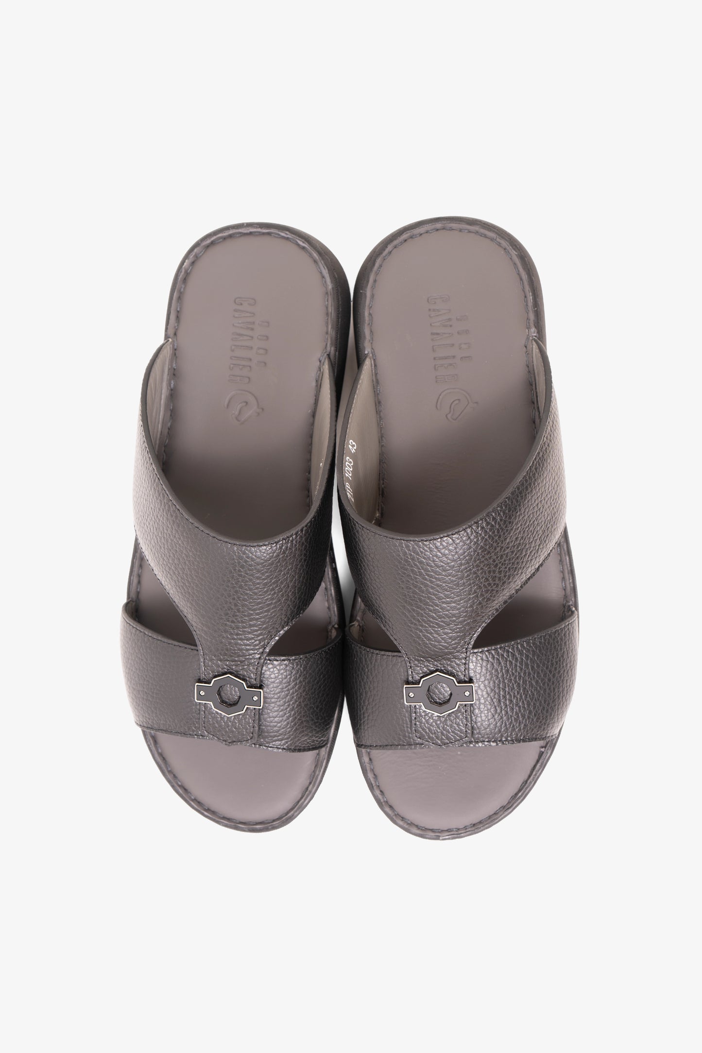 CAVALIER MENS SANDALS-ZIP1003 BLACK