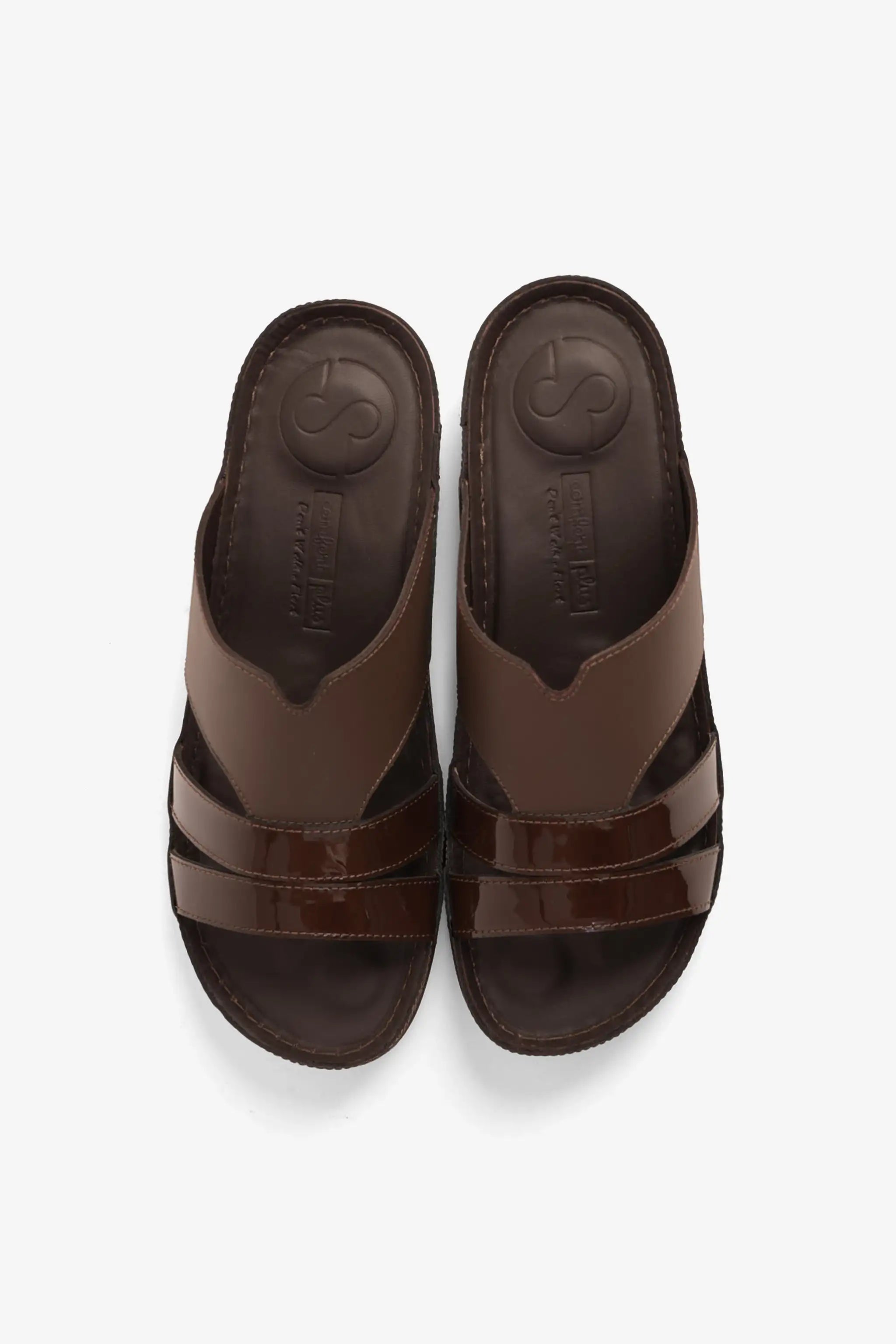 COMFORT PLUS LADIES SANDALS  -  CP417 BROWN - Seventy7