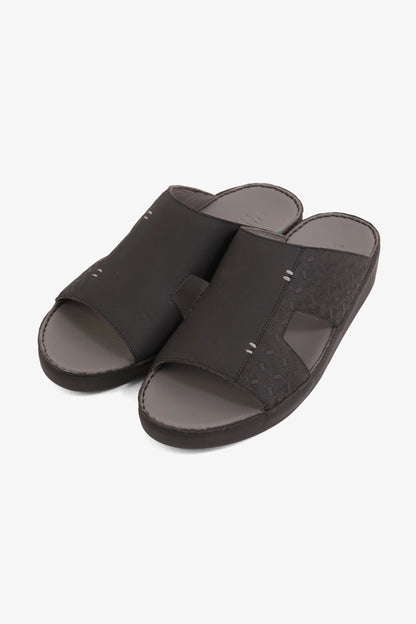 UOMO CAVALIER MEN'S ELITE COMFORT ARABIC SANDALS BLACK