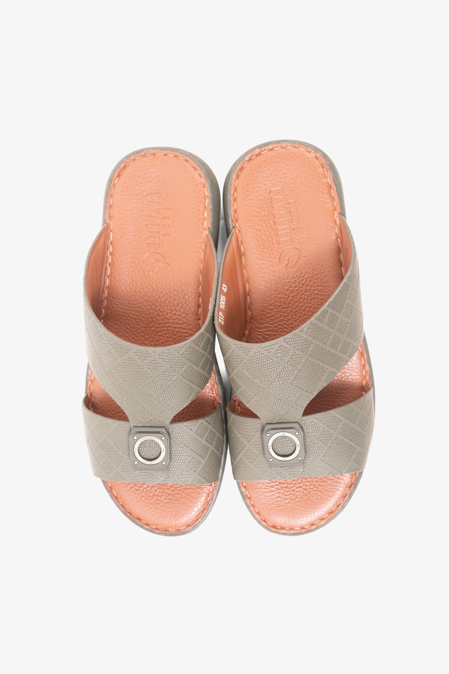 CAVALIER MENS SANDALS-ZIP1005 OLIVE