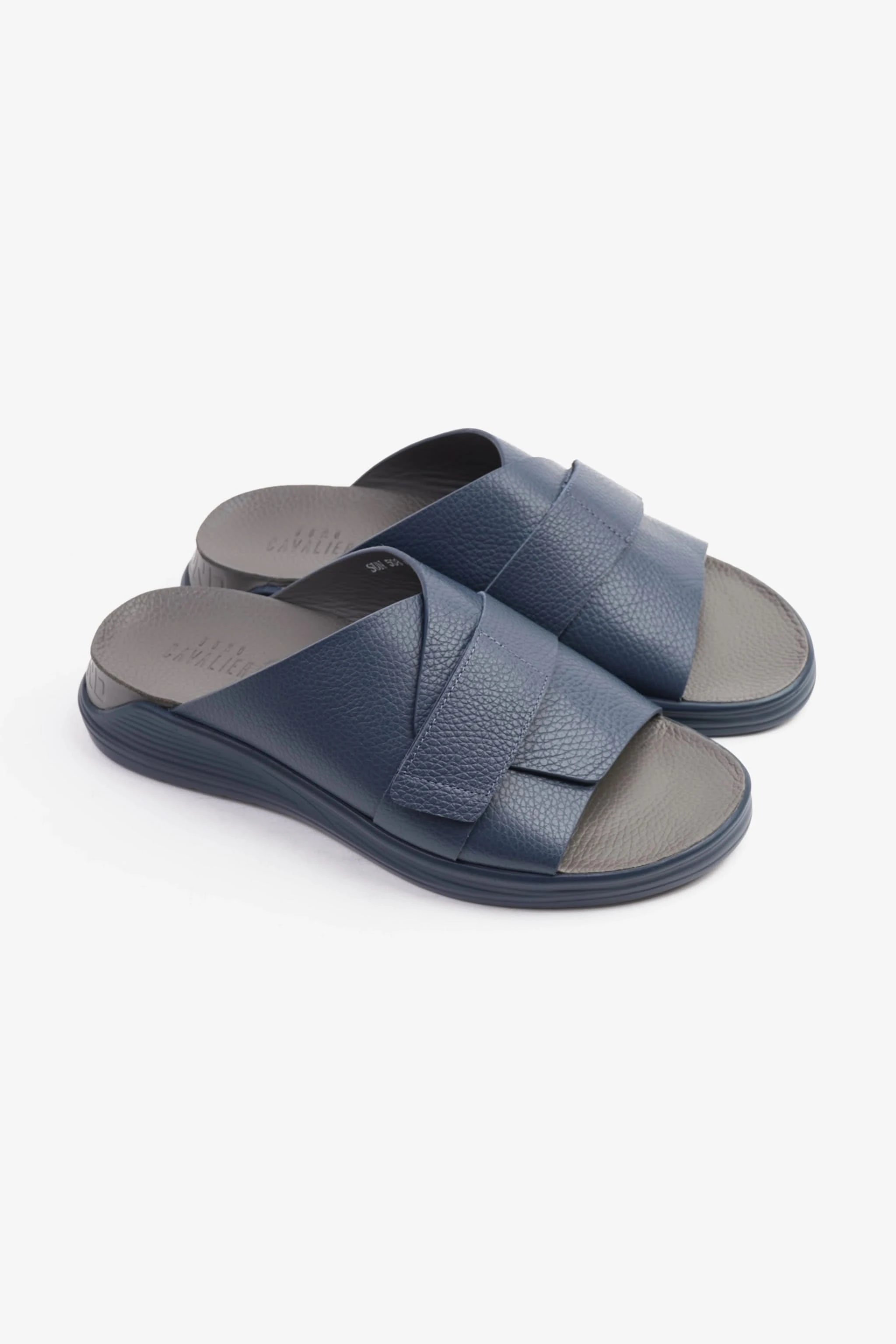 UOMO CAVALIER MEN'S STRAPPY SANDALS NAVY - Seventy7