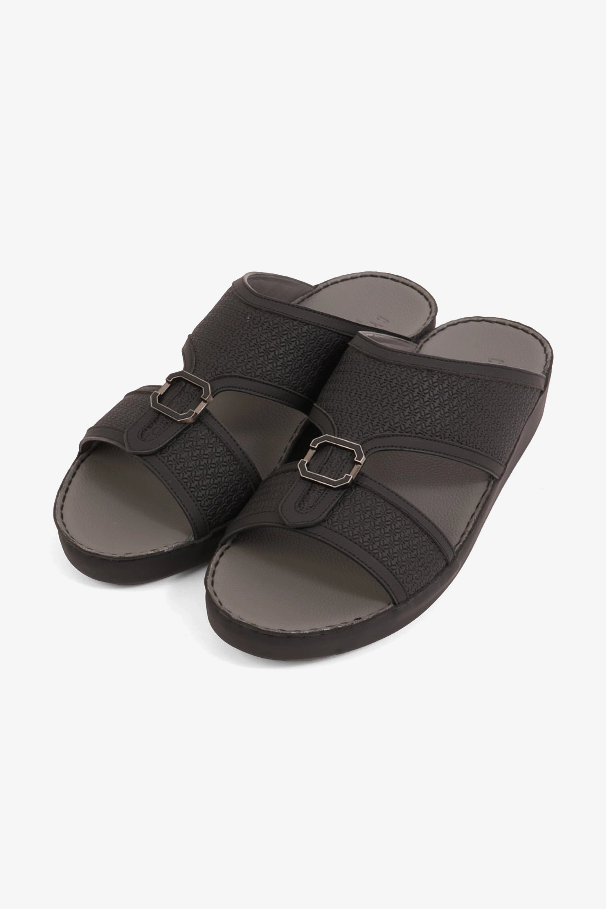 UOMO CAVALIER MEN'S PREMIUM ARABIC SANDALS BLACK