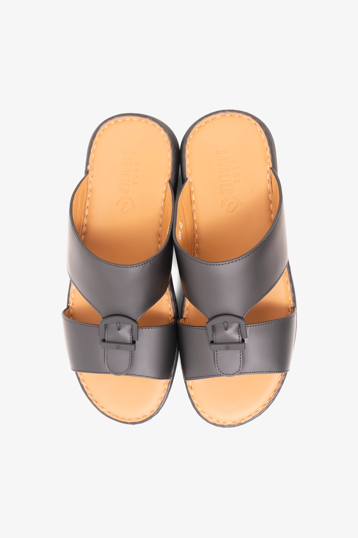 CAVALIER MENS SANDALS-ZIP1004 BLACK