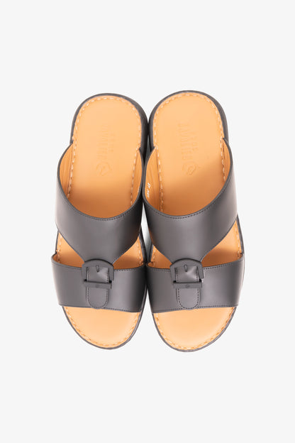 CAVALIER MENS SANDALS-ZIP1004 BLACK