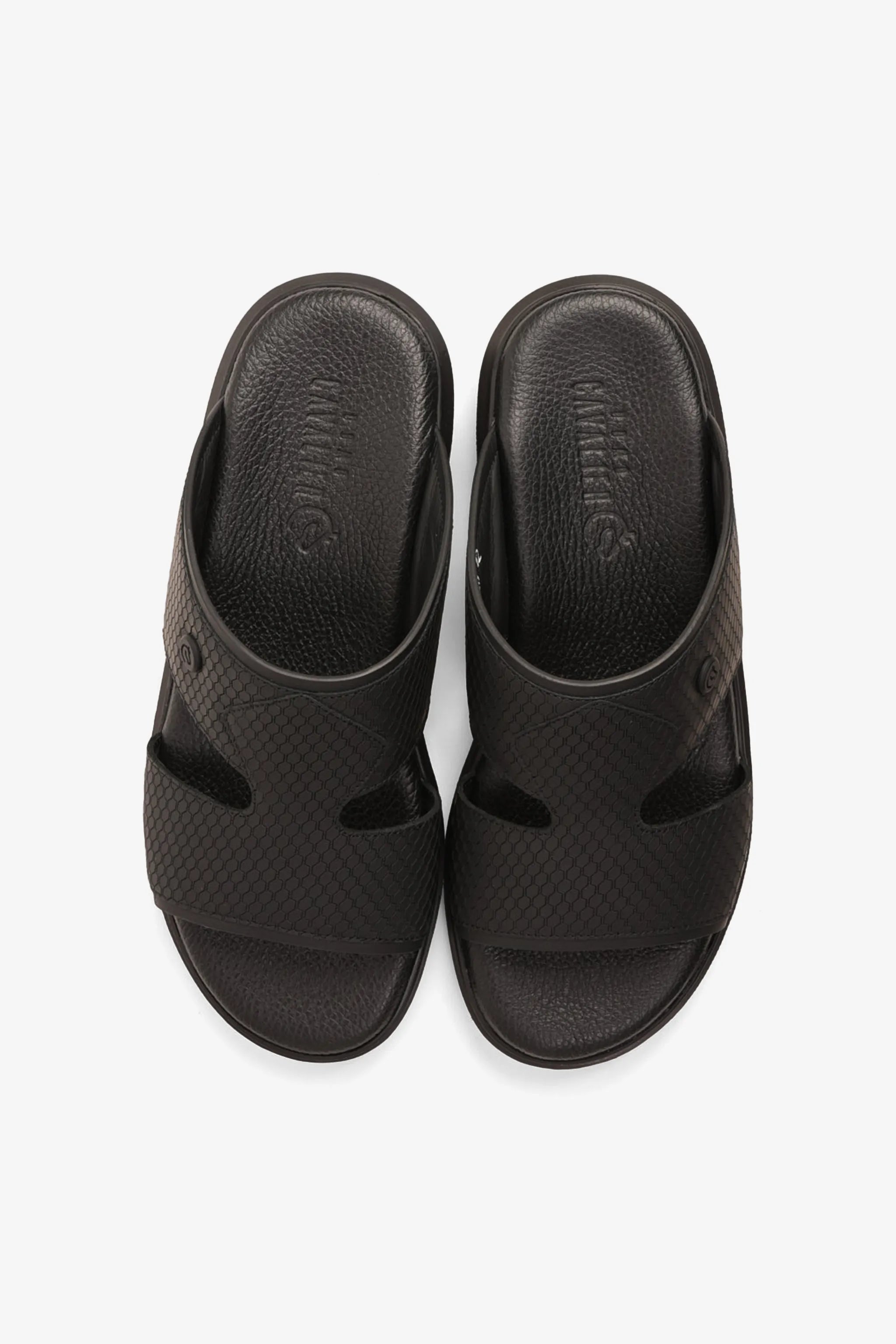 UOMO CAVALIER MENS SANDALS  -  ALP 123 BLACK - Seventy7