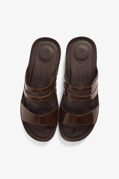 COMFORT PLUS LADIES SANDALS  -  CP729 BROWN