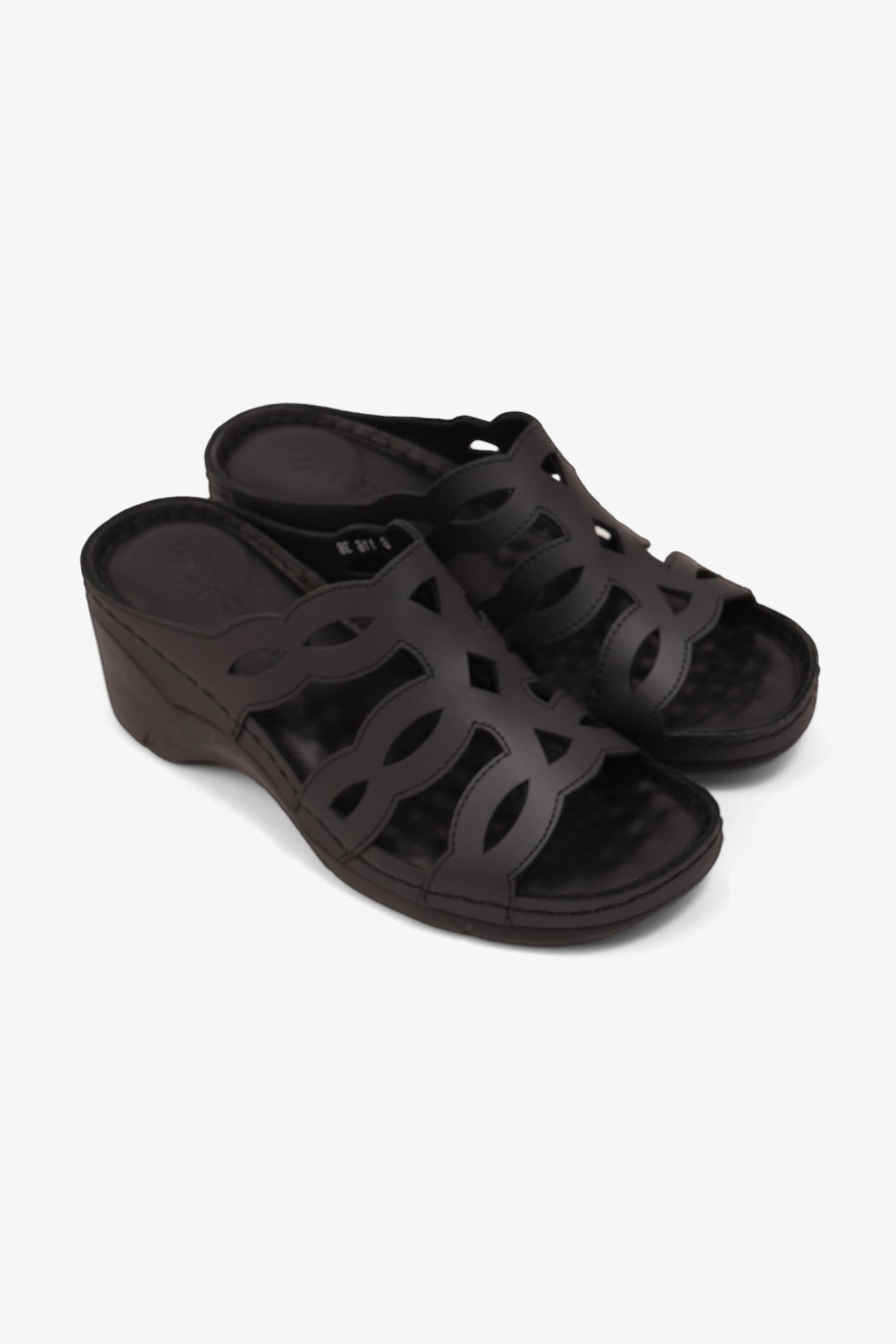 COMFORT PLUS LADIES SANDALS  - GG116 BLACK