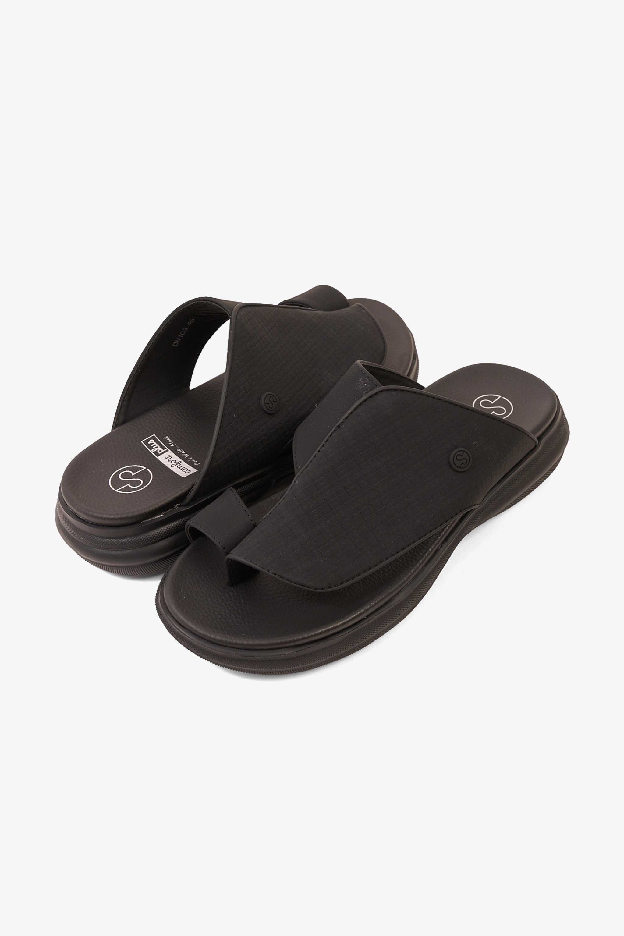 COMFORT PLUS IMPERIAL COMFORT ARABIC SANDALS BLACK - Seventy7