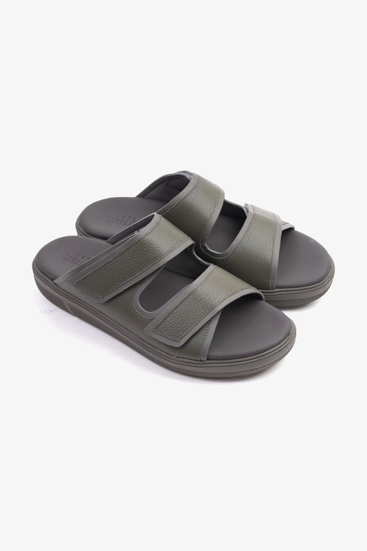 UOMO CAVALIER MENS'S DESIGNER SANDALS WITH STRAP GREY