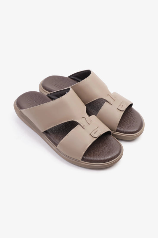 Uomo Cavalier Comfortable Slip-On Sandals with Cushioned Sole Stone