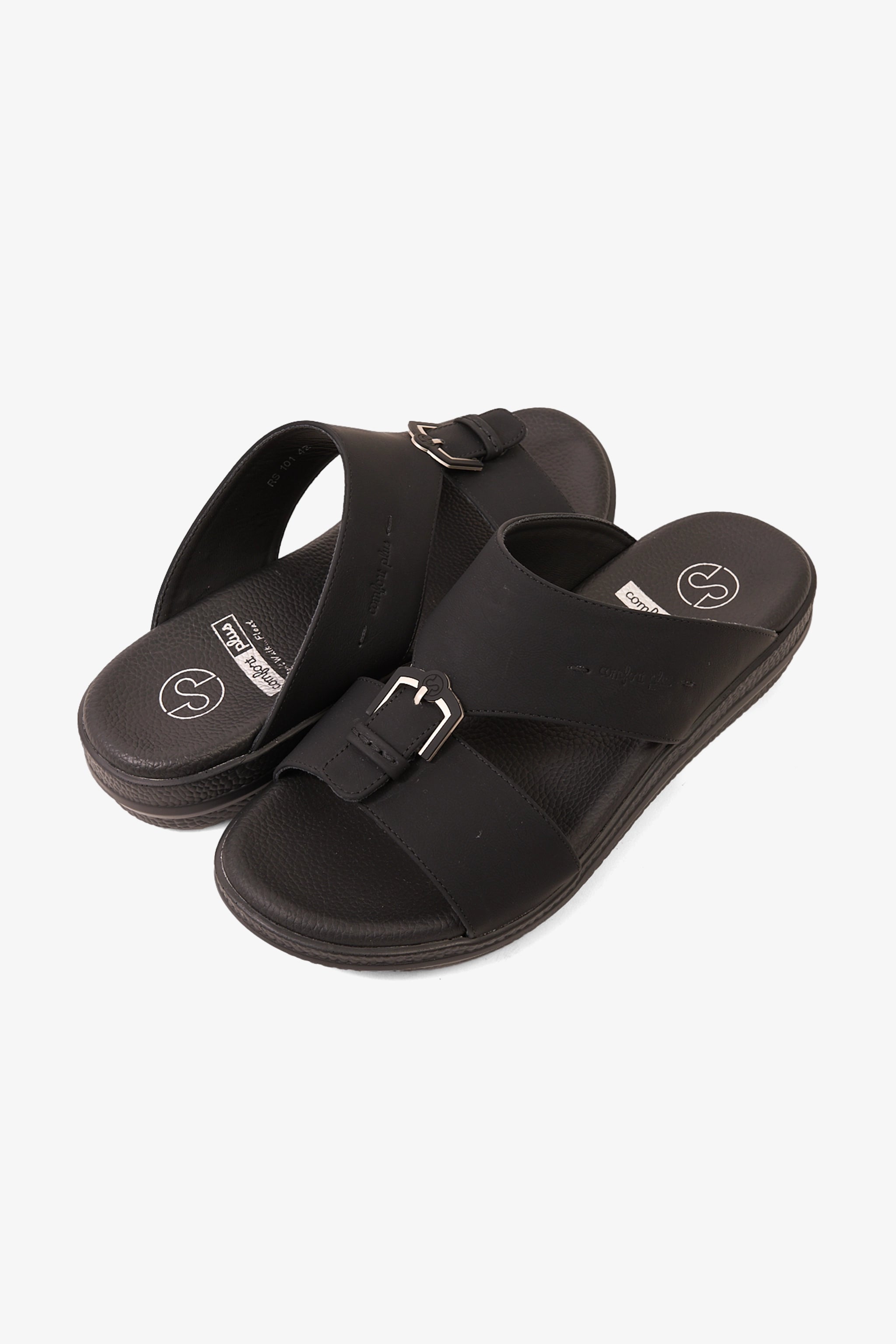 COMFORT PLUS INFINITY STEP ARABIC SANDALS BLACK - Seventy7