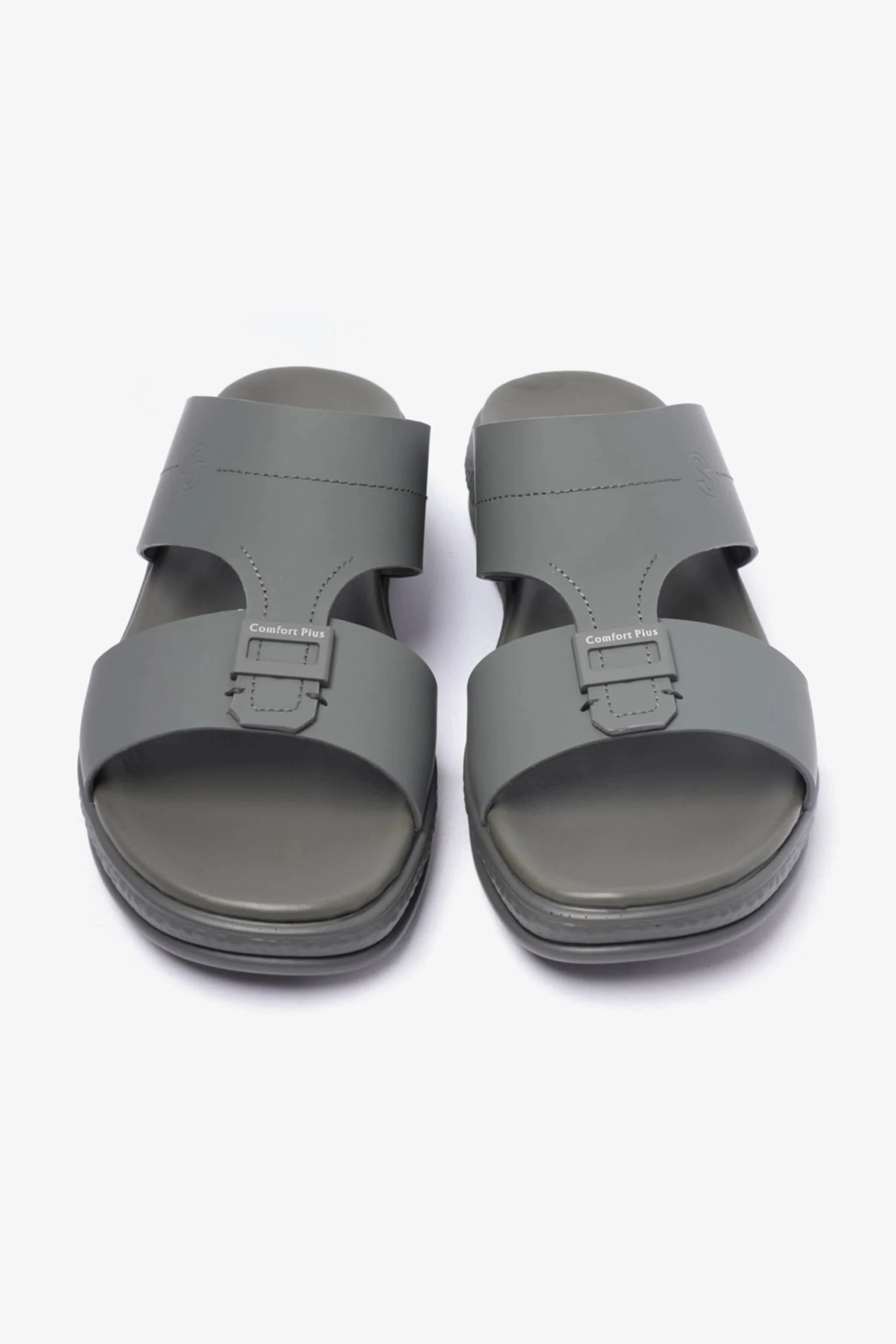 COMFORT PLUS TIMELESS DESIGN STRAP MENS SANDALS GREY