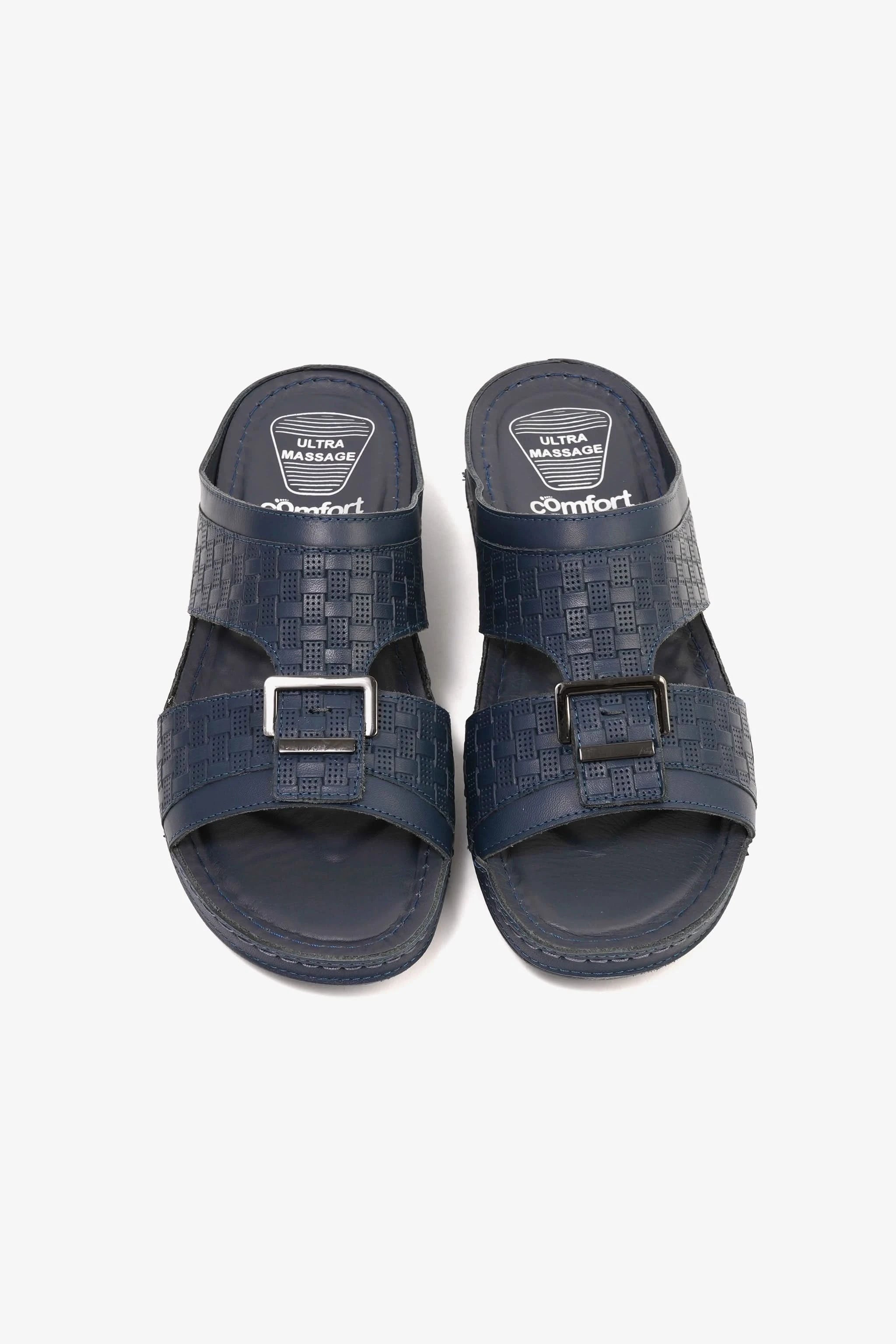 Comfort Plus Men's Ultra Comfort Buckle-Strap Sandals Navy