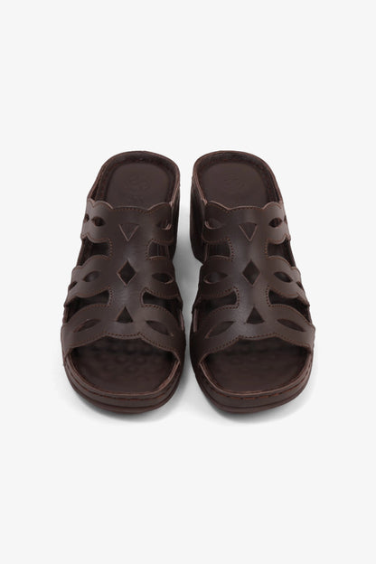 COMFORT PLUS LADIES SANDALS  - GG116 BROWN