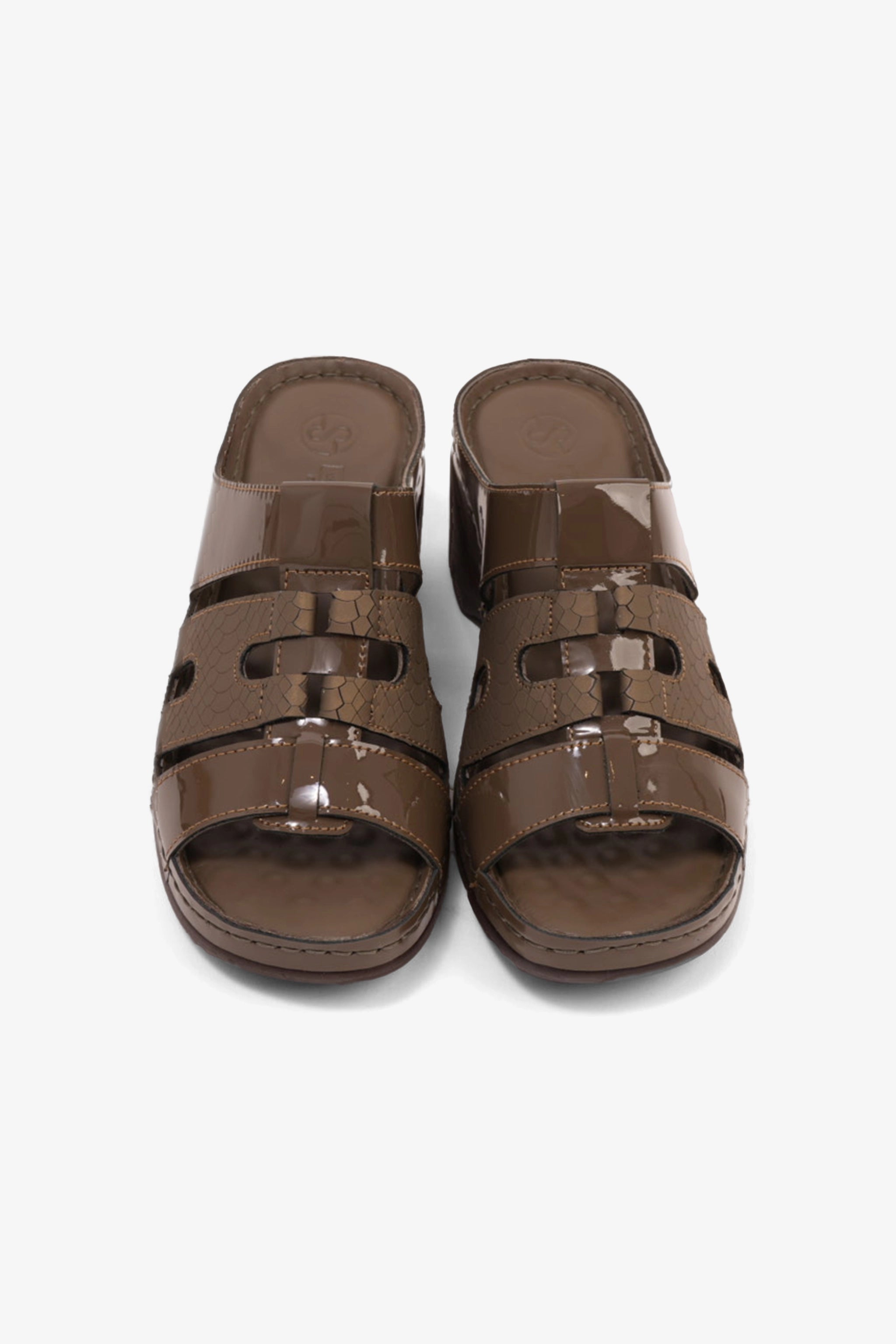 COMFORT PLUS LADIES SANDALS  - GG118 BROWN