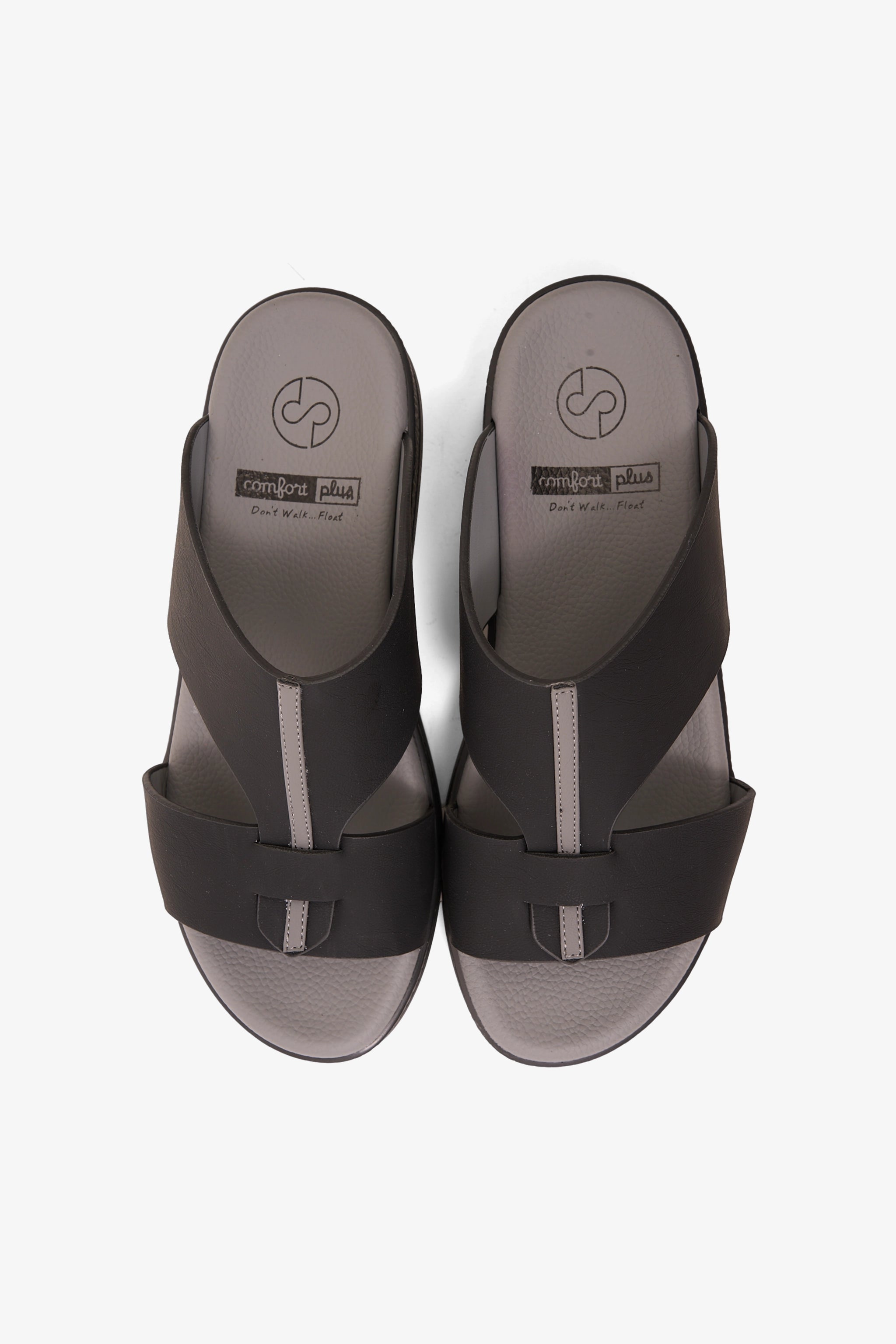 COMFORT PLUS GLIDE LUXE ARABIC SANDALS BLACK - Seventy7