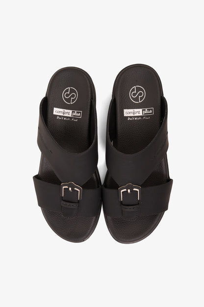 COMFORT PLUS INFINITY STEP ARABIC SANDALS BLACK