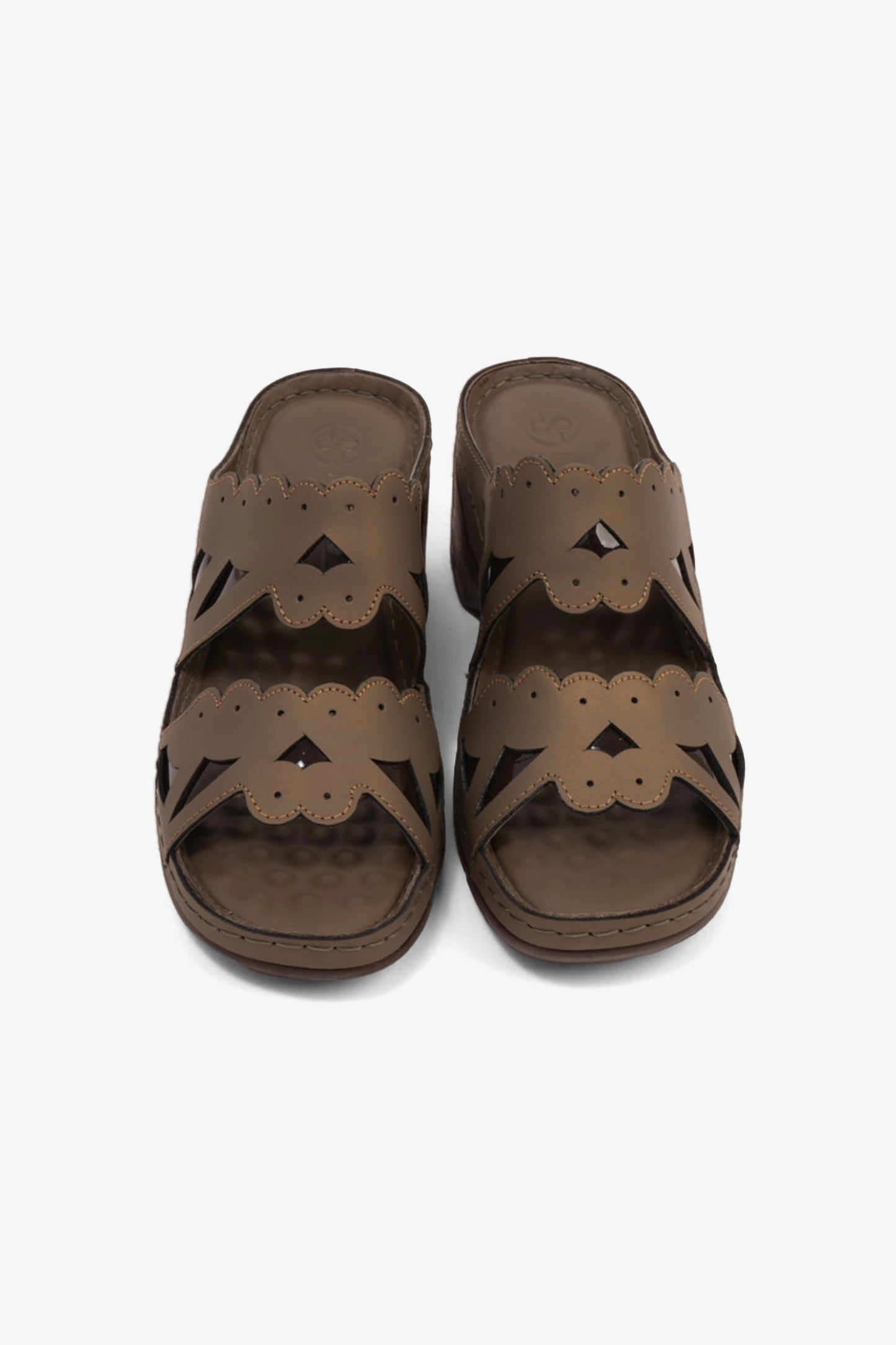 COMFORT PLUS OPEN -TOE SANDALS WITH CUTOUT DESIGN TRUFFLE