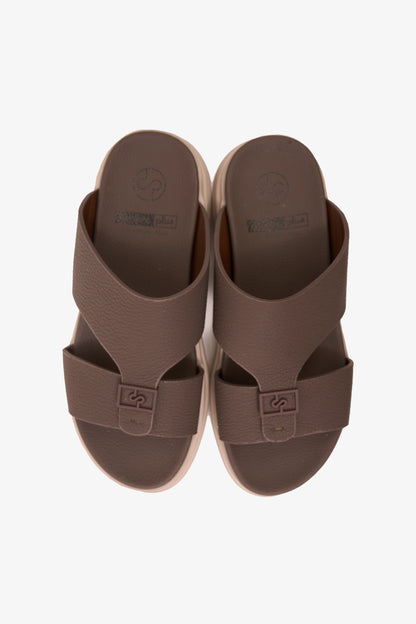 COMFORT PLUS SIGNATURE STEP ARABIC SANDALS COFFEE