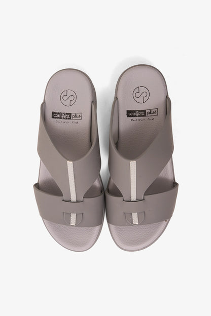 COMFORT PLUS GLIDE LUXE ARABIC SANDALS GREY