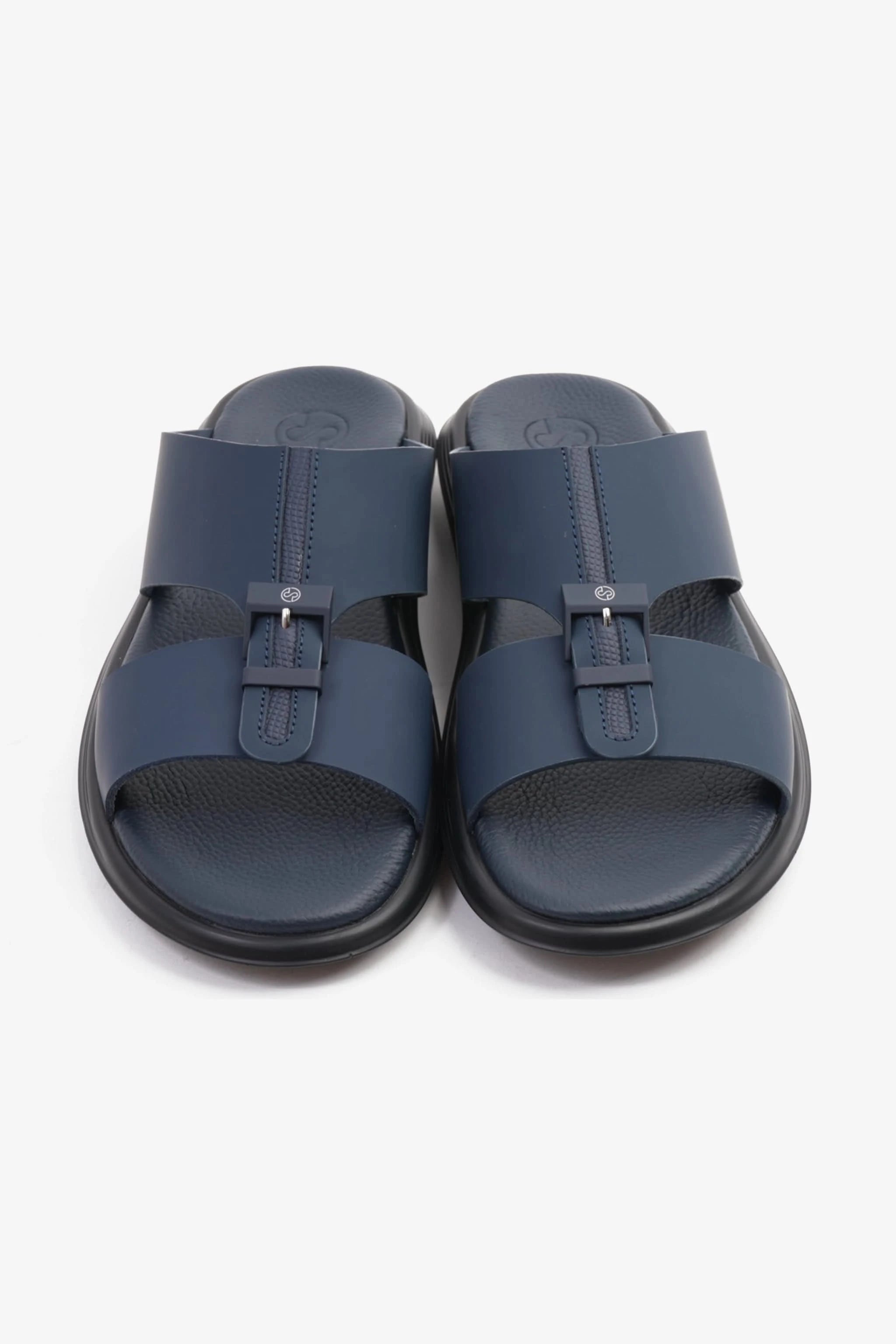 COMFORT PLUS TIMELESS ZIPPER CLOSURE MEN'S SANDALS NAVY - Seventy7