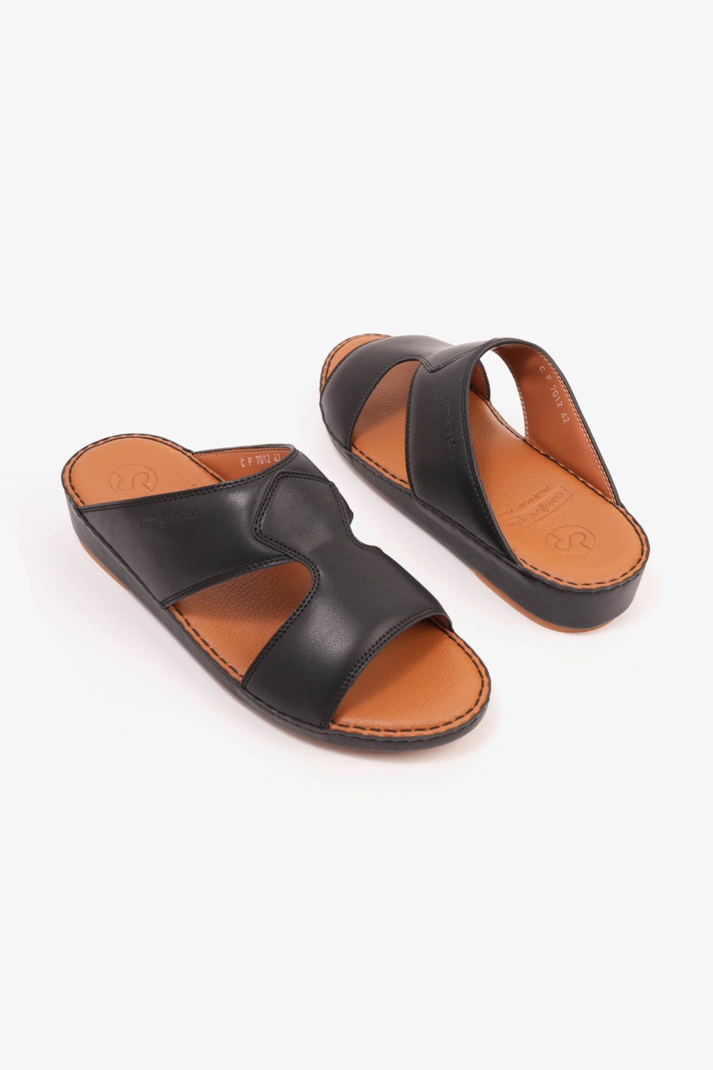 COMFORT PLUS LUXURIOUS LEATHER SANDAL FOR EVERYDAY BLACK