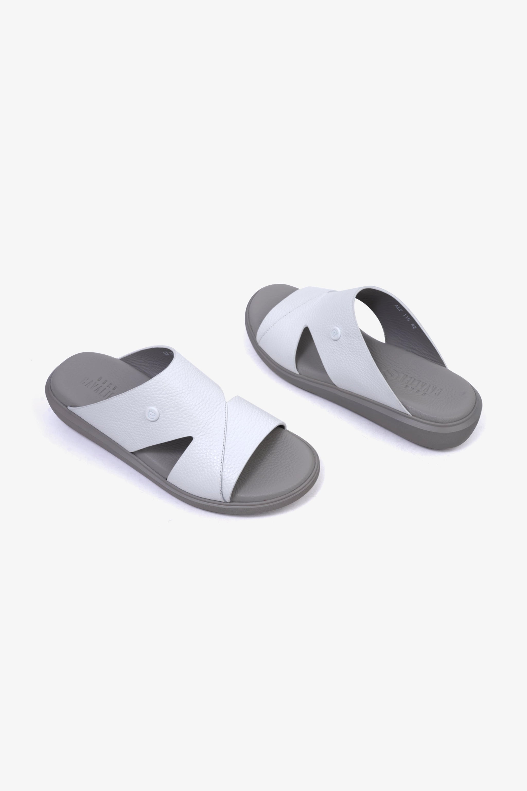 UOMO CAVALIER MENS SANDALS  -  ALP 115 WHITE