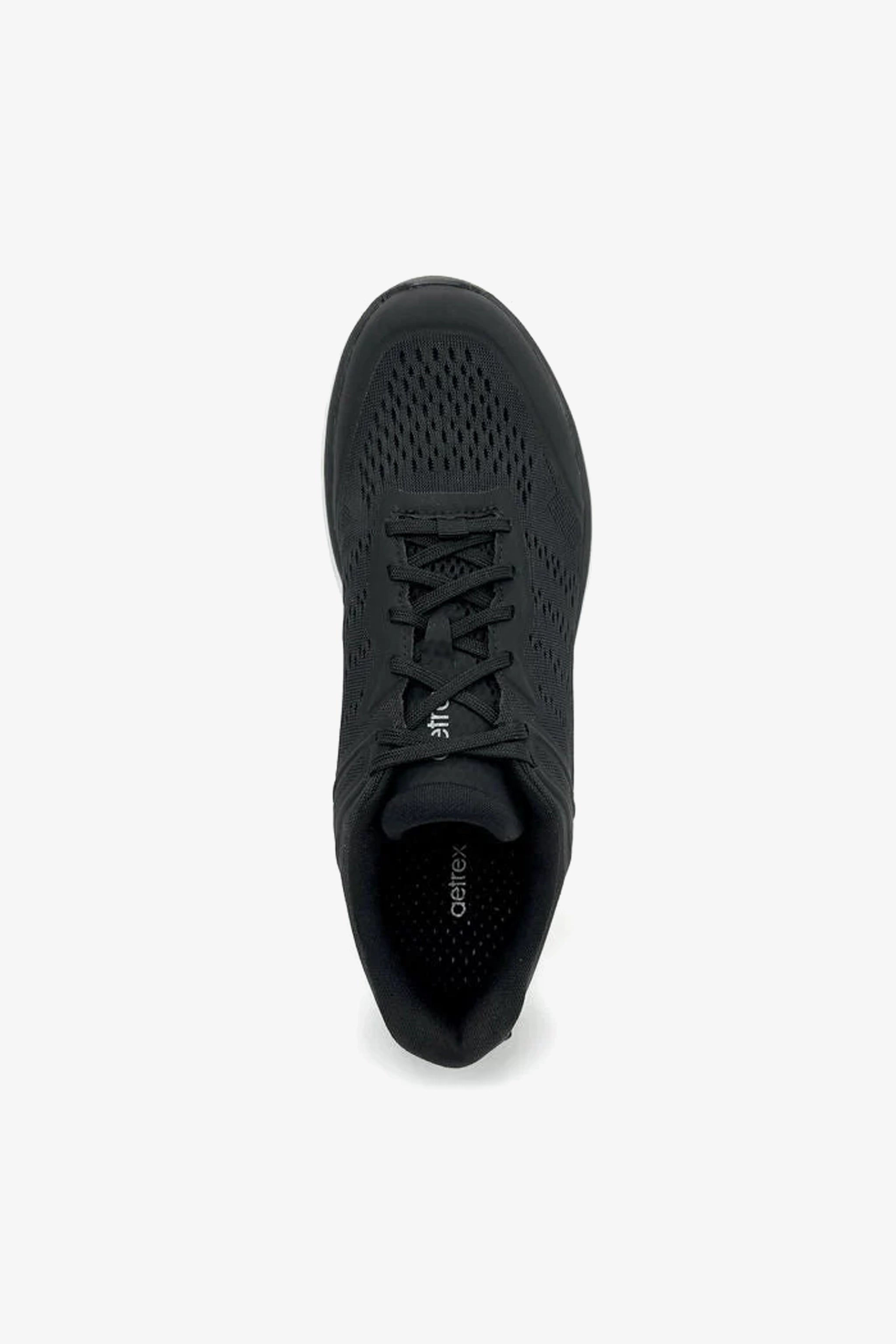 AETREX CHASE ARCH SUPPORT SNEAKERS BLACK/WHITE - Seventy7