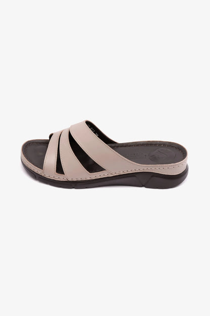 COMFOT PLUS WOMENS SANDALS WITH FLEXIBLE OUTSOLE STONE