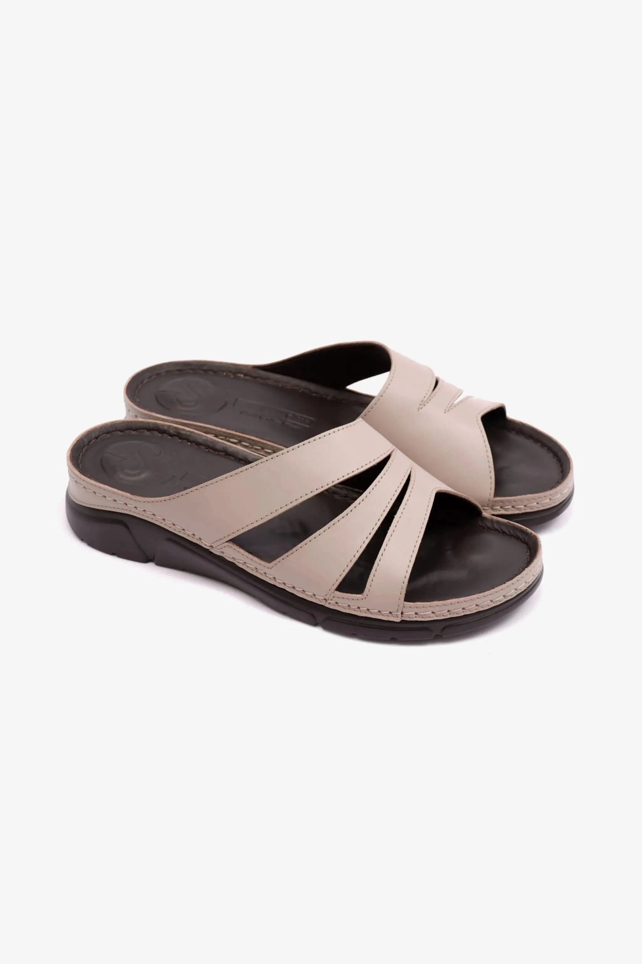 COMFOT PLUS WOMENS SANDALS WITH FLEXIBLE OUTSOLE STONE