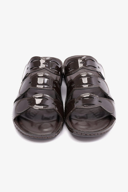 WOMENS COMFORT PLUS SOFT FOOTBED SANDALS BROWN