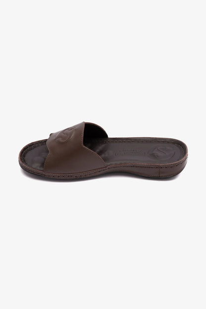 COMFORT PLUS ULTRA MASSAGE POINT SOFT NAPPA LADIES SANDAL BROWN