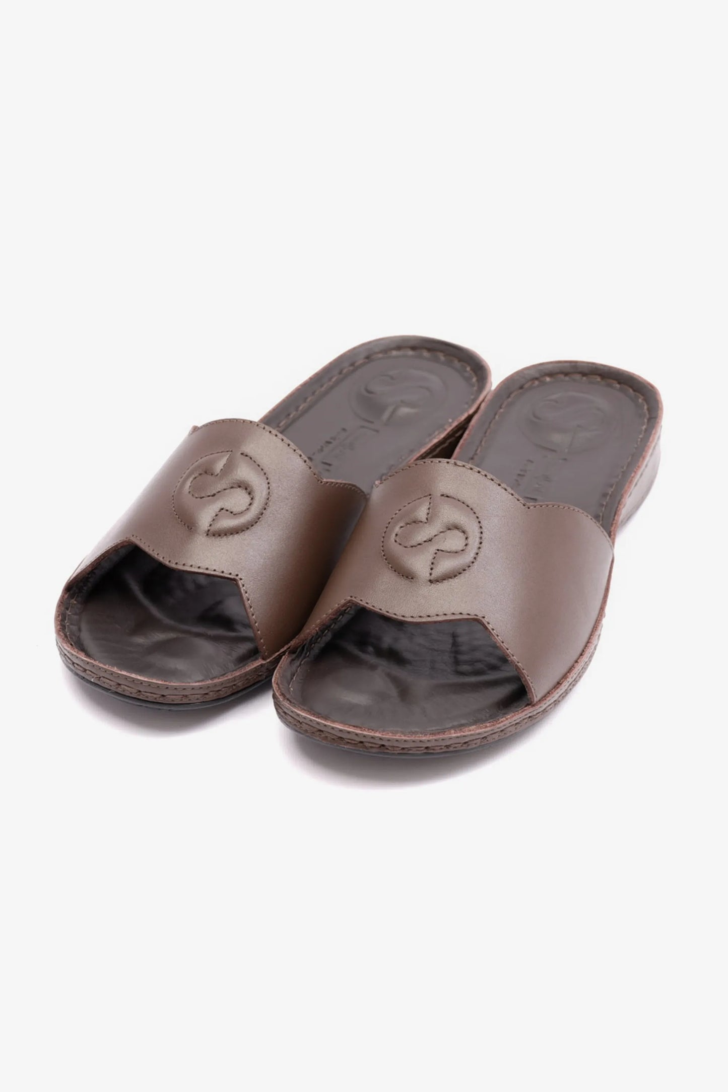 COMFORT PLUS ULTRA MASSAGE POINT SOFT NAPPA LADIES SANDAL BROWN