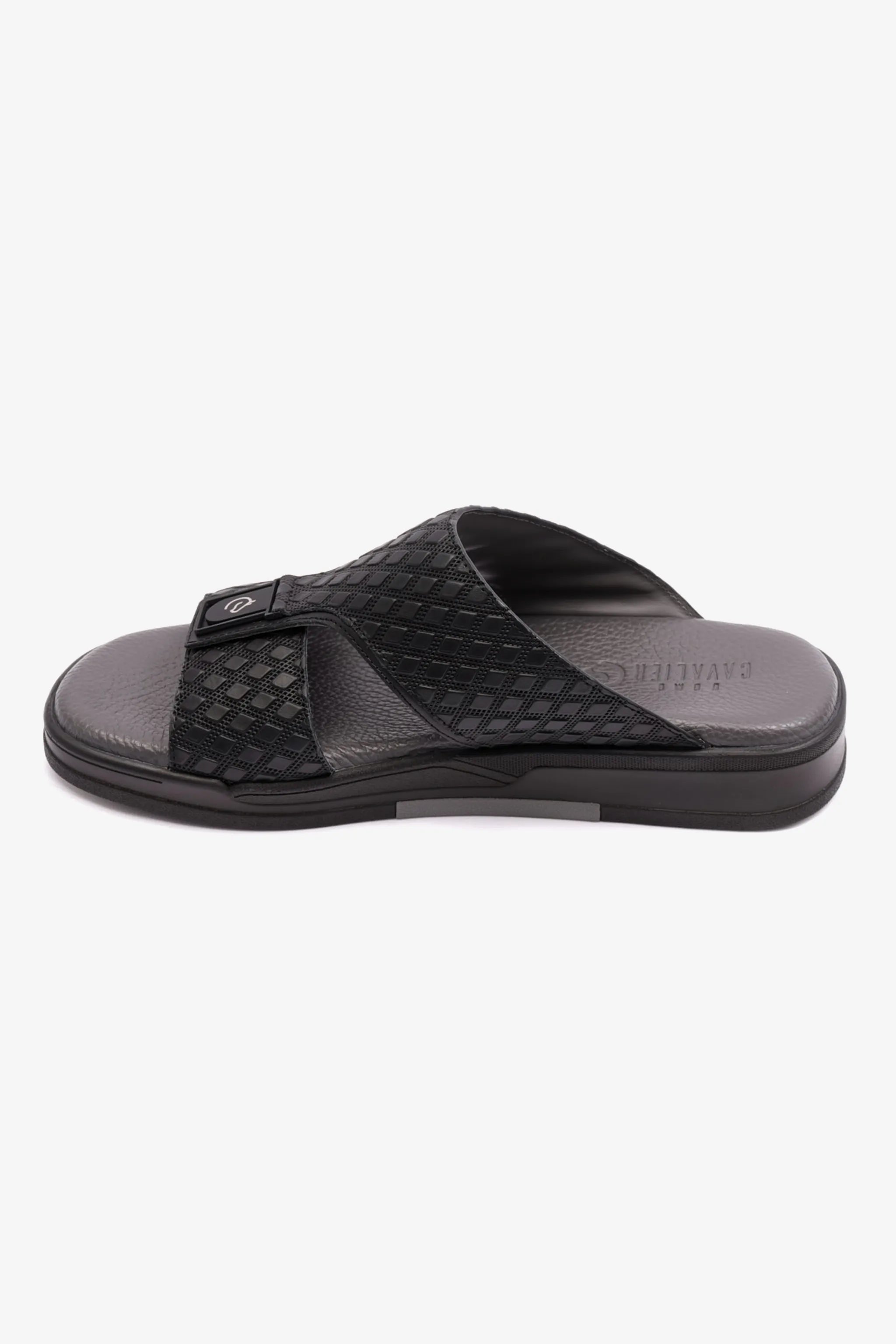 CAVALIER MENS ANTISKID GRIP SANDALS BLACK