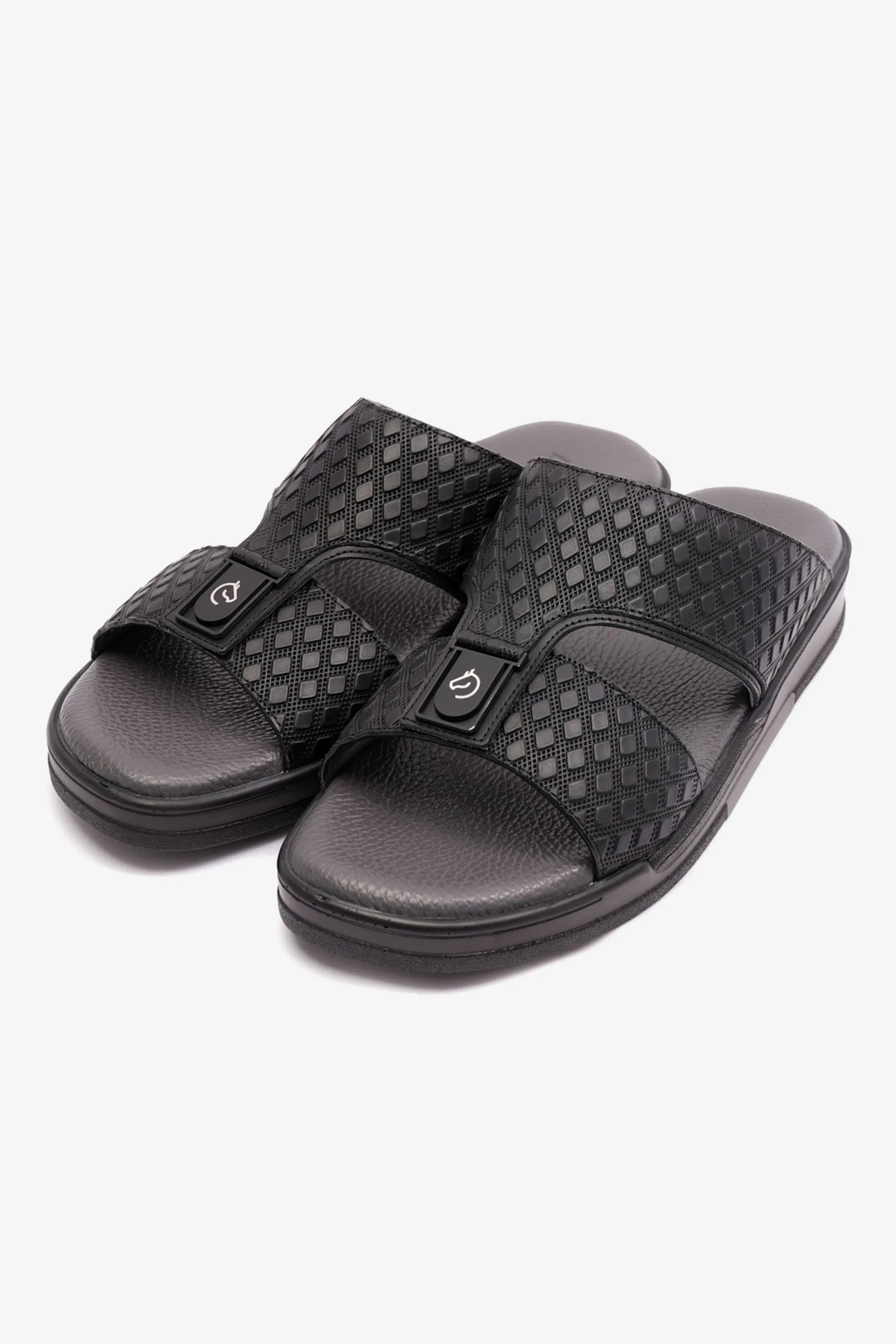 CAVALIER MENS ANTISKID GRIP SANDALS BLACK