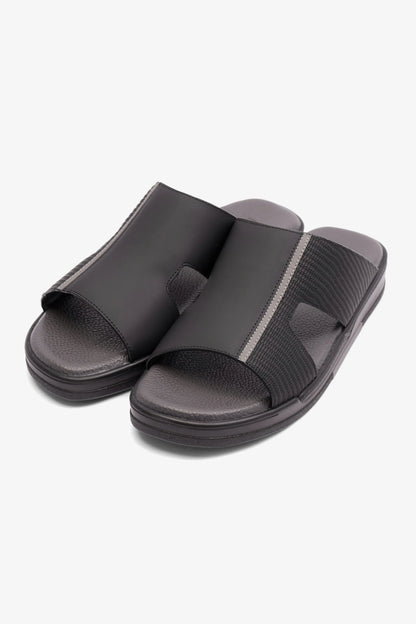 CAVALIER MENS ARABIC EXTRA CUSHIONED SANDALS BLACK