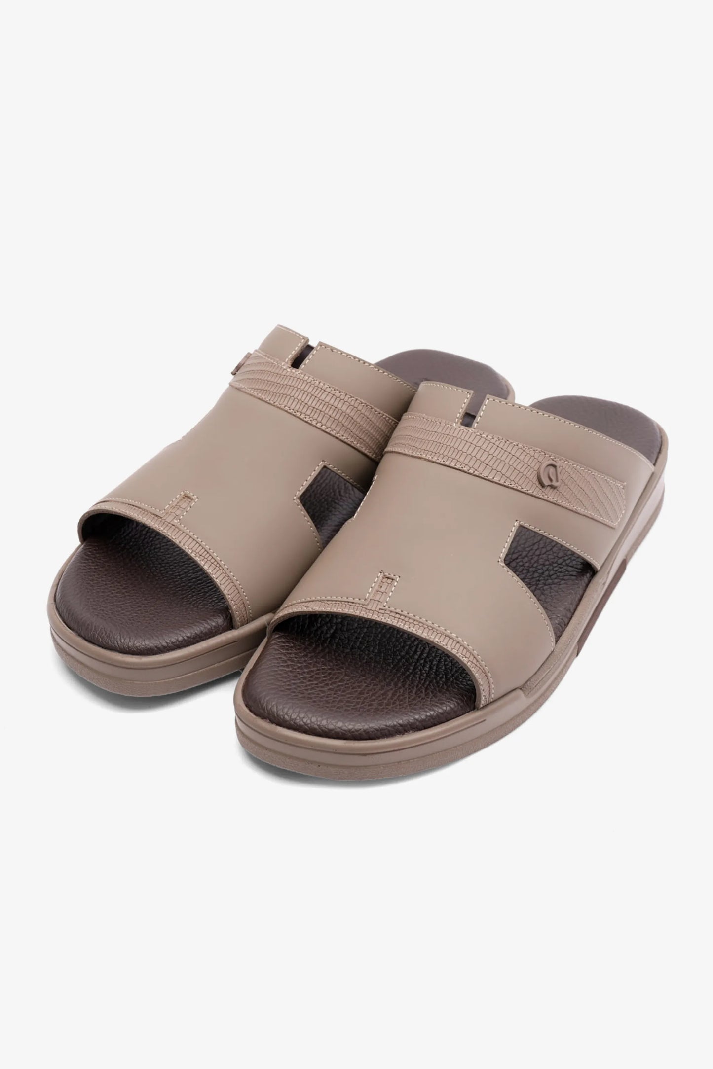 CAVALIER EXTRA CUSHIONED STYLISH TRIM MENS SANDALS STONE