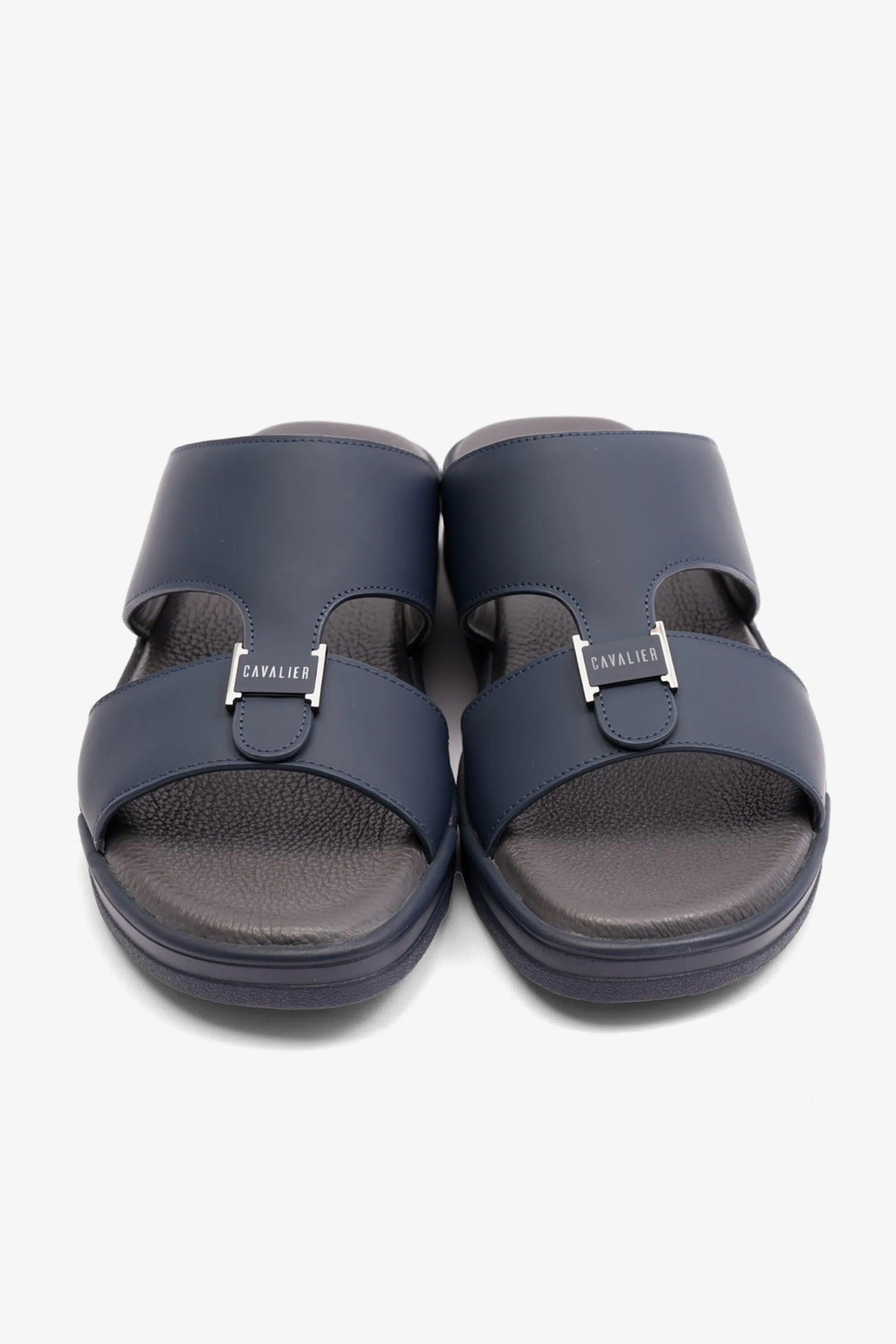 UOMO CAVALIER MENS ARABIC MATTE LEATHER SANDALS NAVY