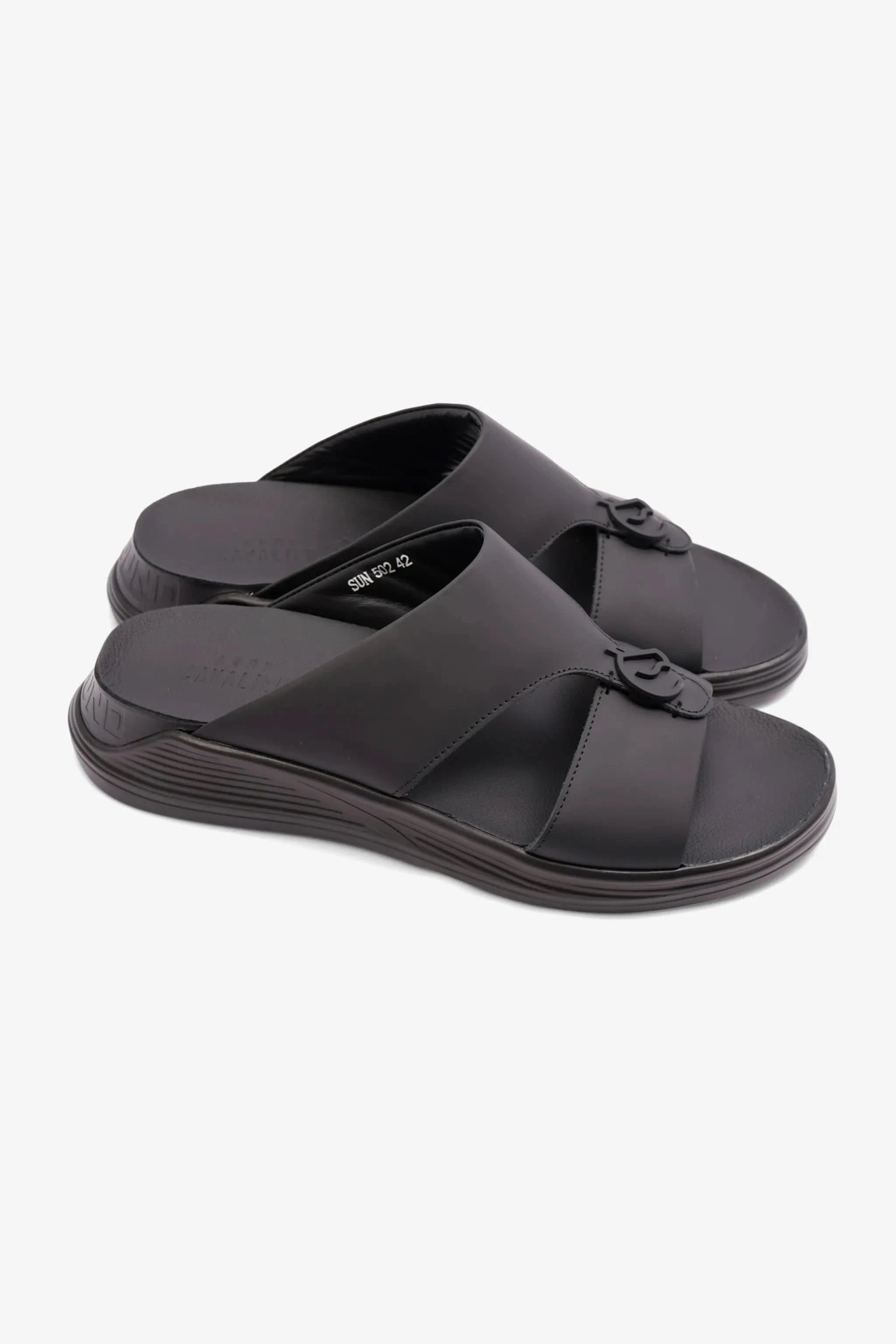 MENS ARABIC CAVALIER SANDALS SUN BLACK