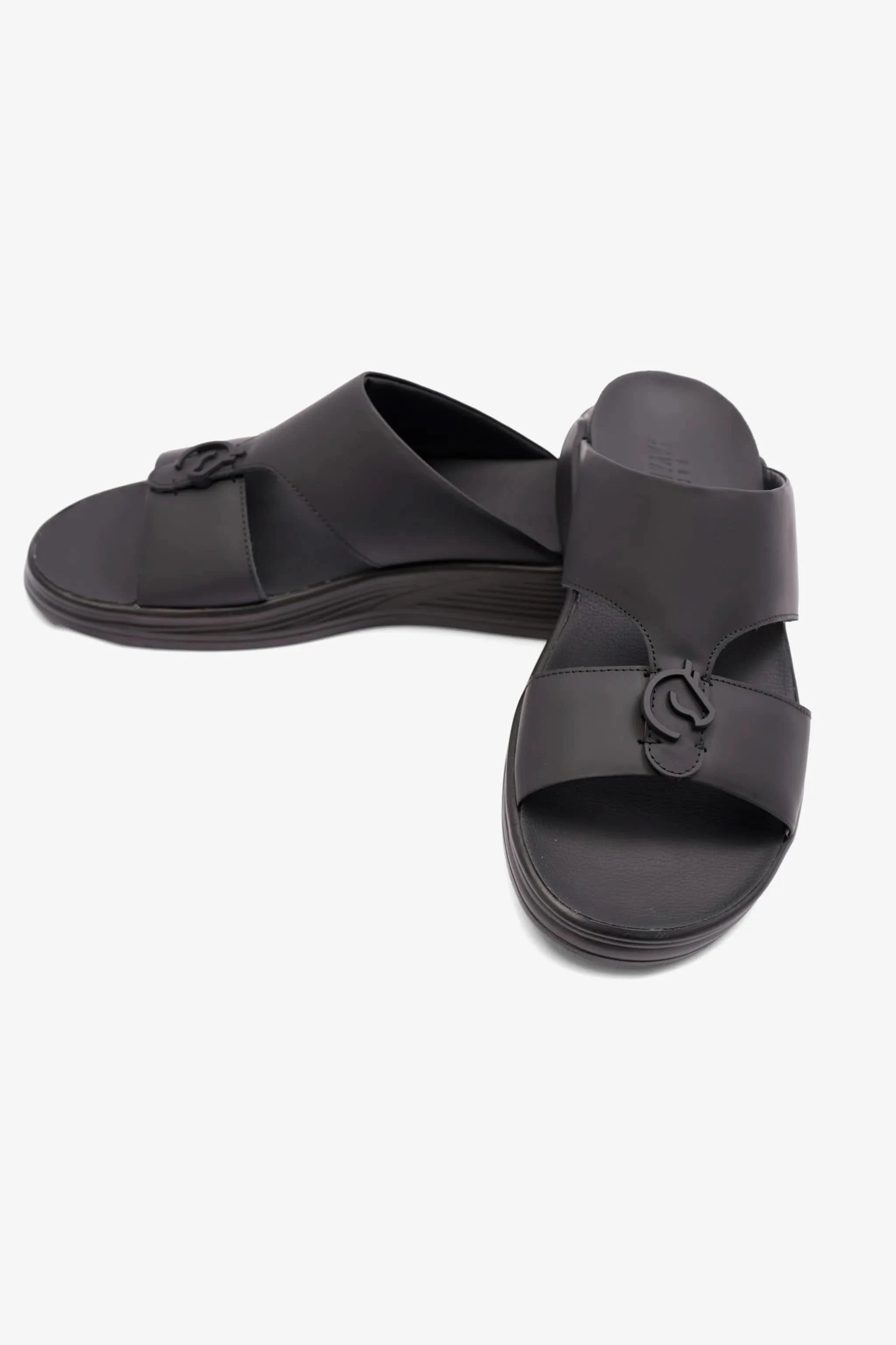 MENS ARABIC CAVALIER SANDALS SUN BLACK