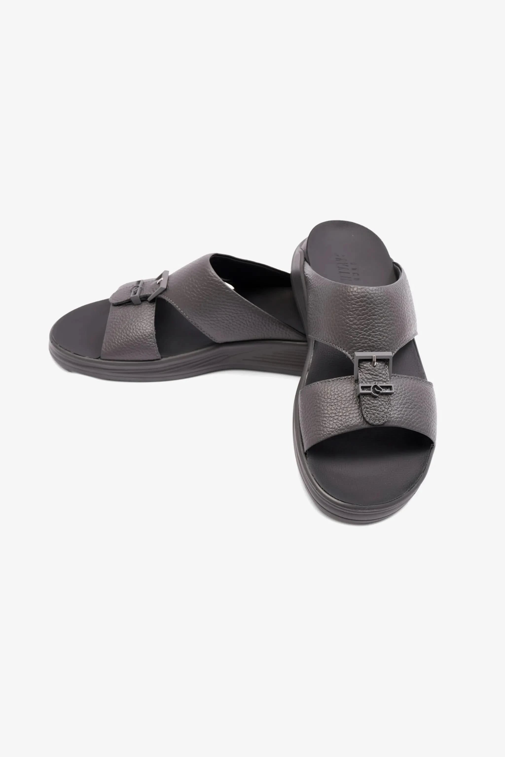 CAVAILER EMBOSSED LEATHER MENS SANDAL SUN ASFALTO