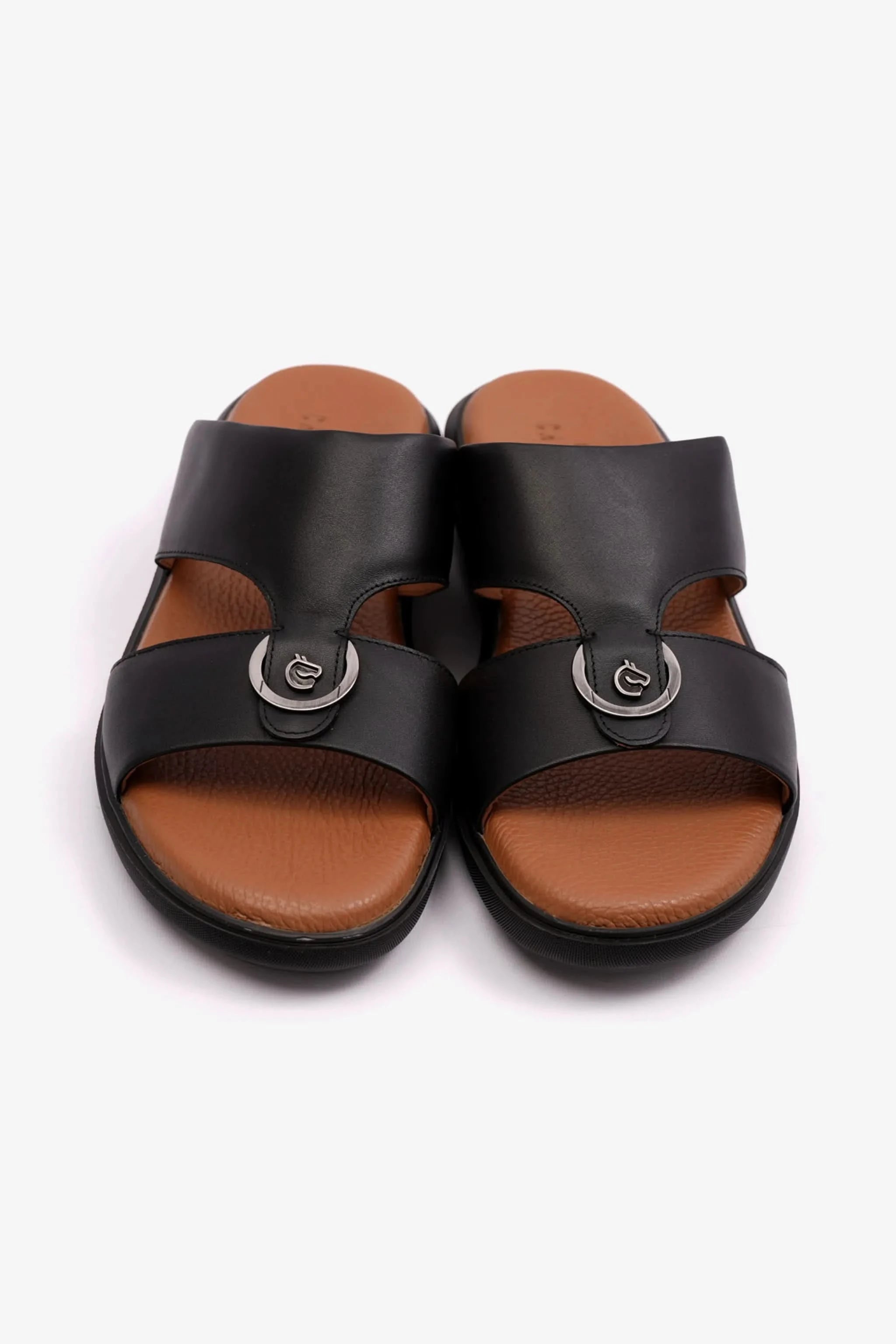 CAVALIER MENS ARABIC SOFT NAPPA SANDALS BLACK