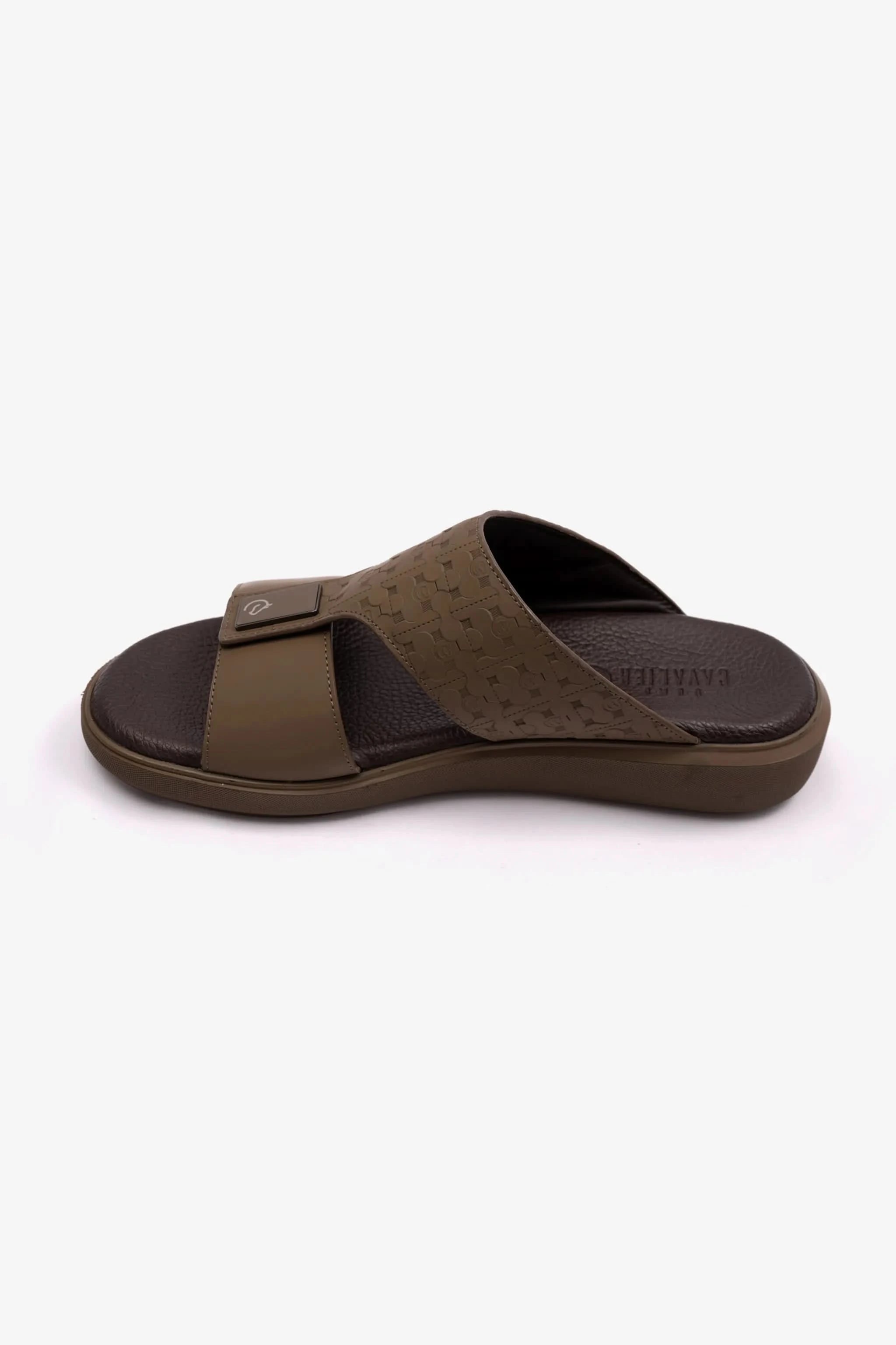 STYLISH TRIM MENS CAVALIER SANDALS TRUFFLE