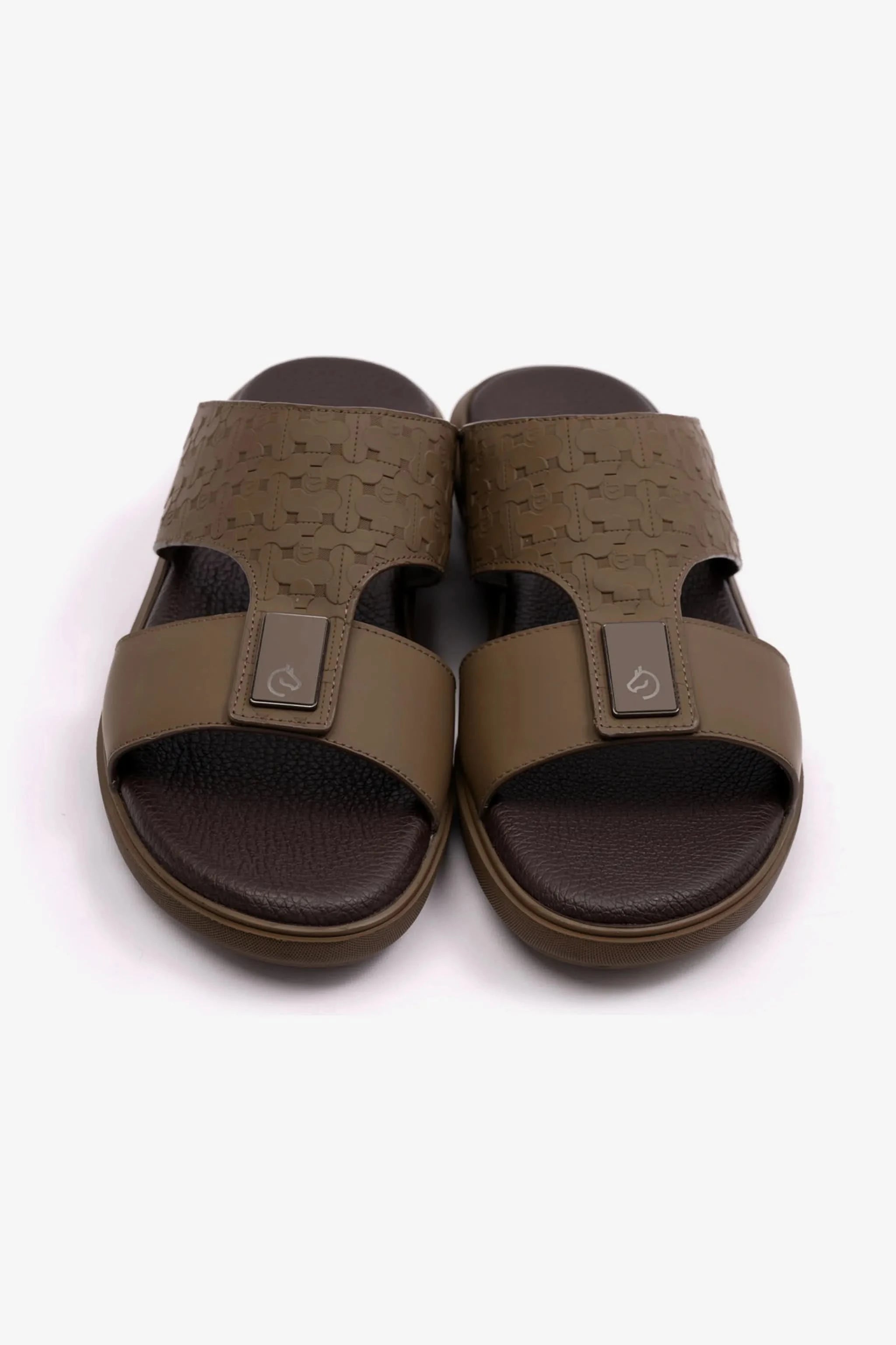 STYLISH TRIM MENS CAVALIER SANDALS TRUFFLE