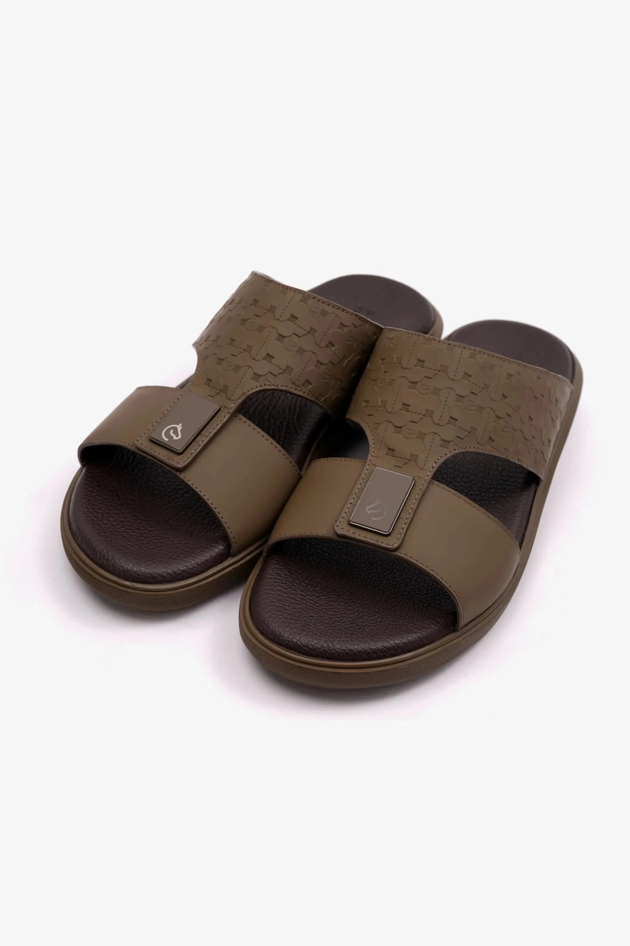 STYLISH TRIM MENS CAVALIER SANDALS TRUFFLE